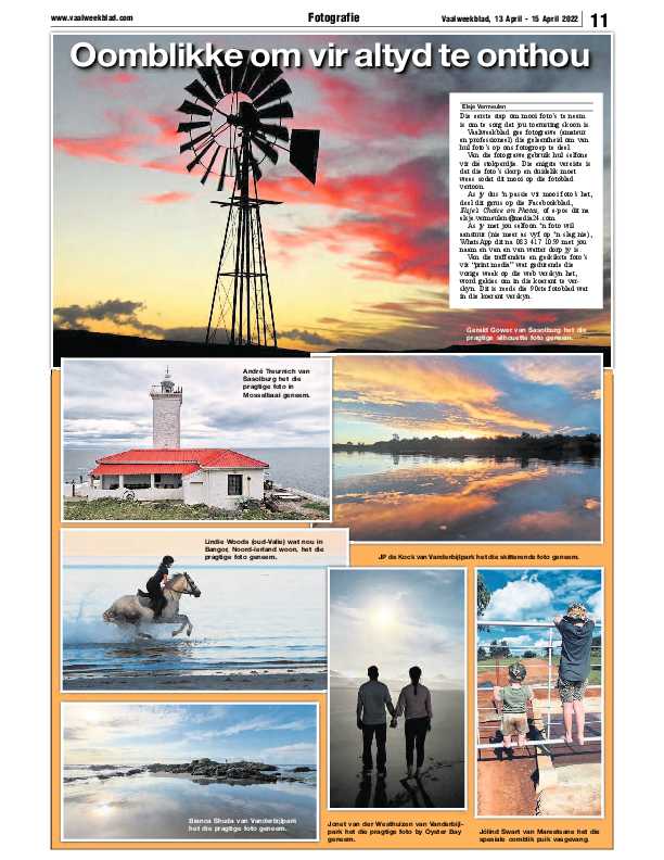 Vaalweekblad, 13 April – 15 April 2022 page 11
