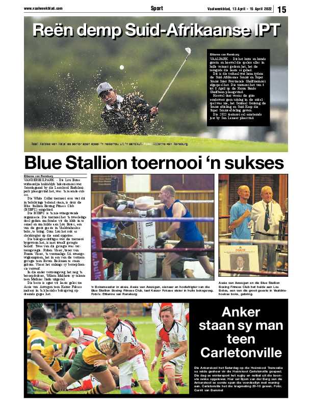 Vaalweekblad, 13 April – 15 April 2022 page 15