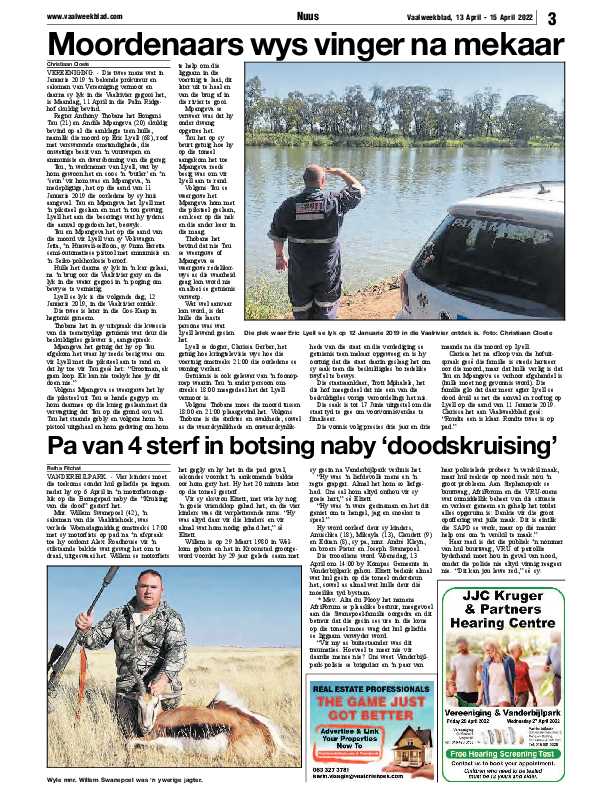 Vaalweekblad, 13 April – 15 April 2022 page 3