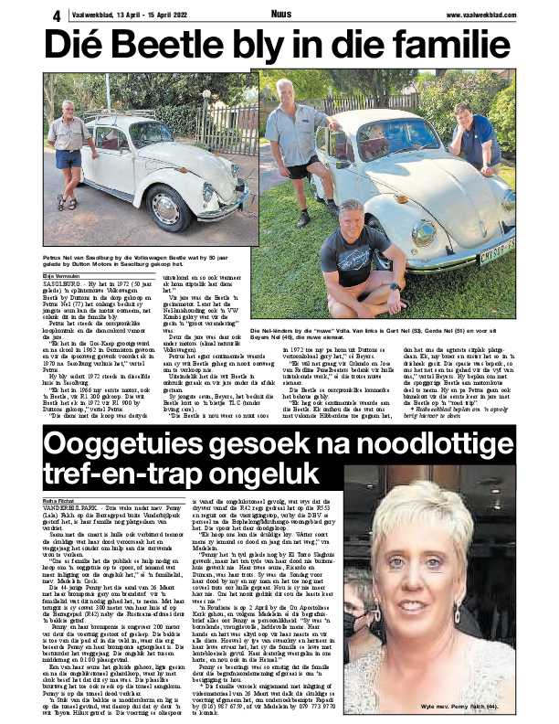 Vaalweekblad, 13 April – 15 April 2022 page 4
