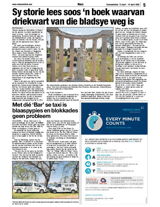 Vaalweekblad, 13 April – 15 April 2022 page 5