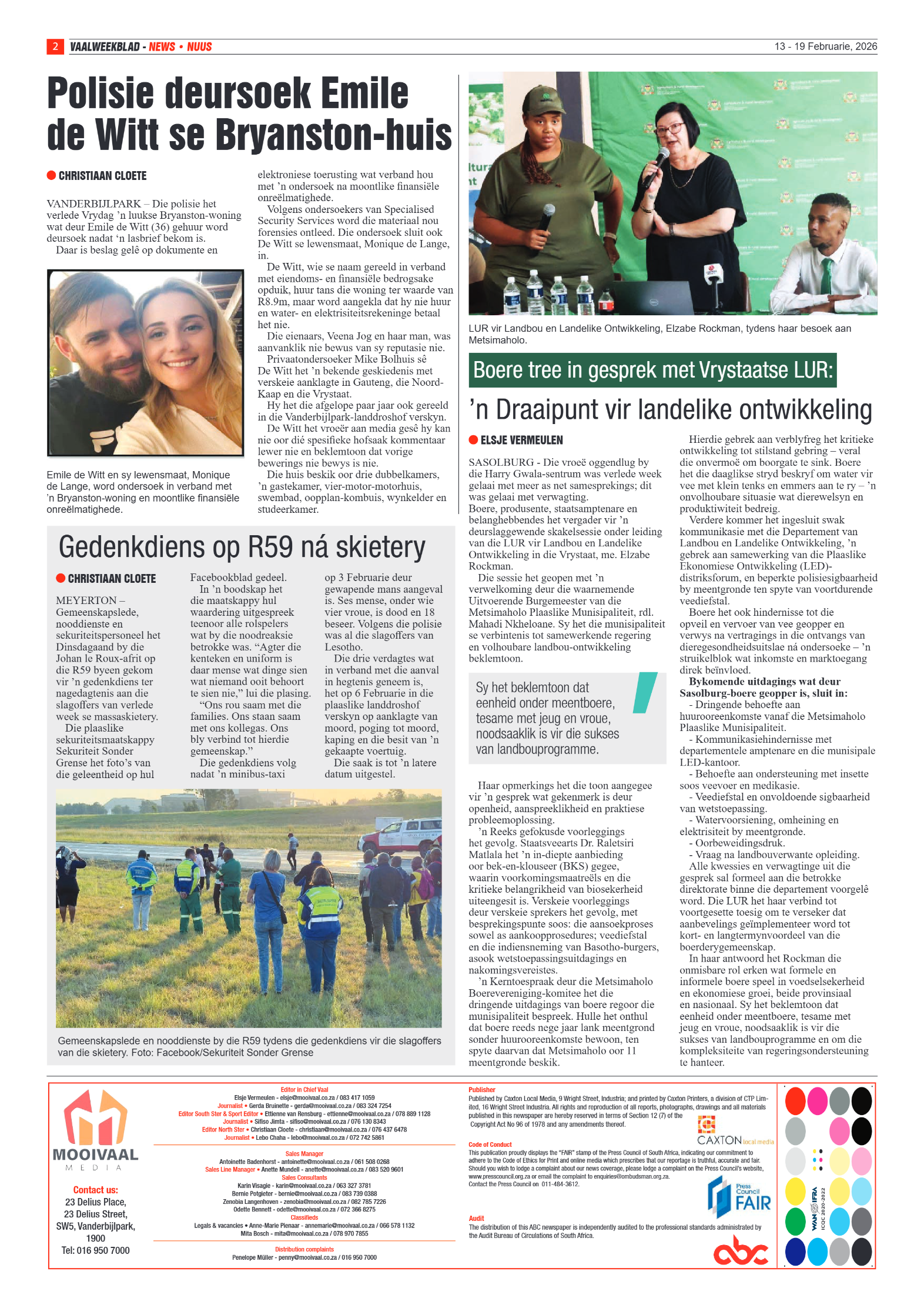Vaalweekblad – 13 Februarie 2026 page 2