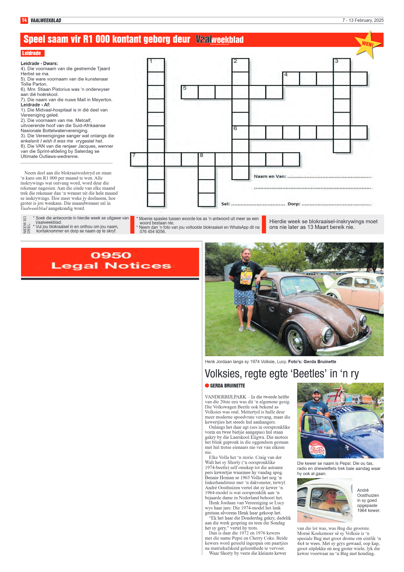 Vaalweekblad – 13 February, 2025 page 14
