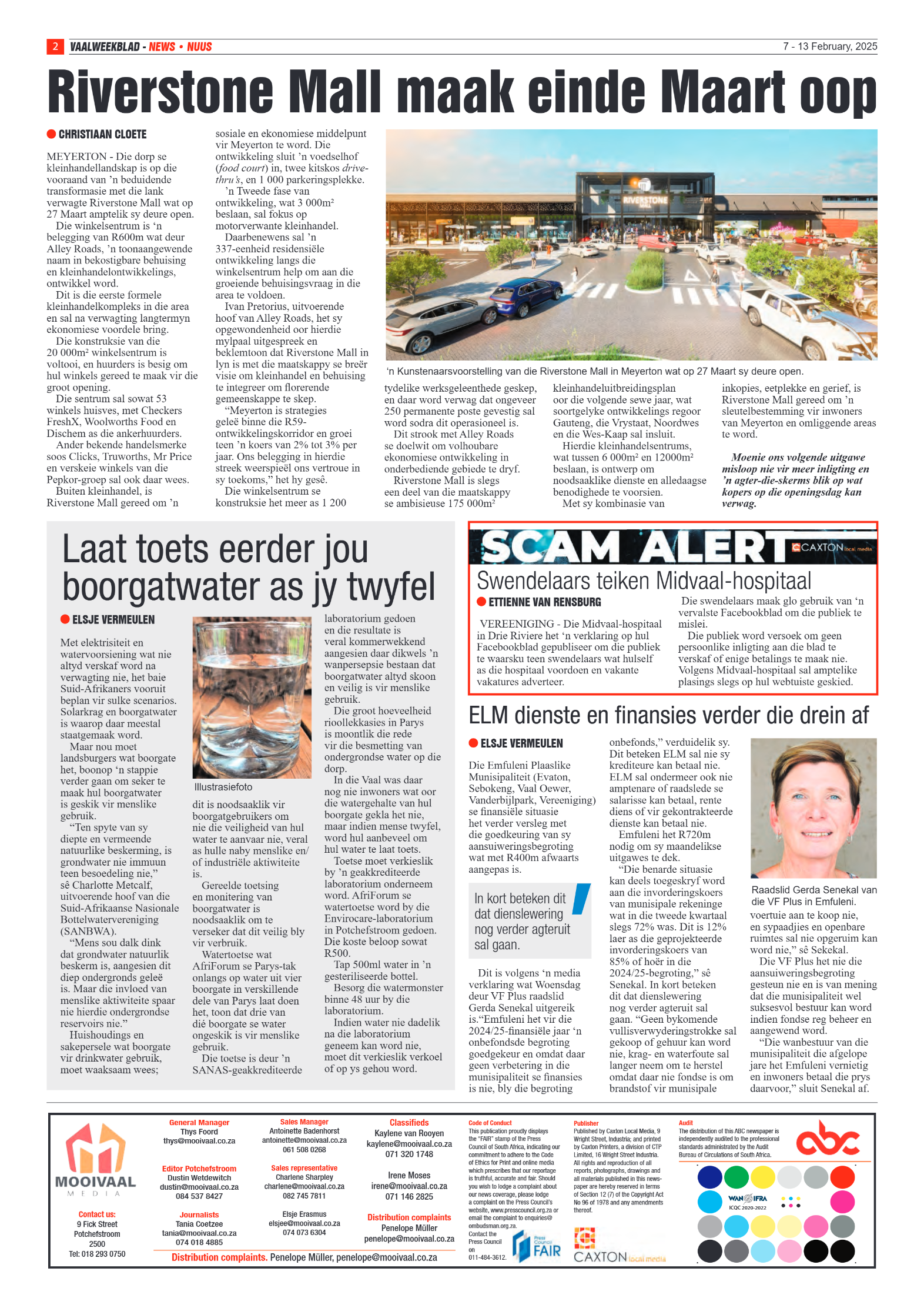 Vaalweekblad – 13 February, 2025 page 2