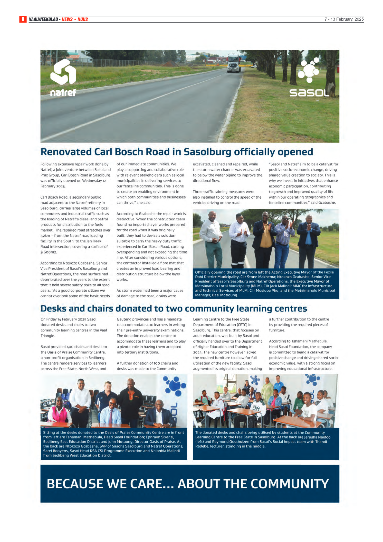 Vaalweekblad – 13 February, 2025 page 8