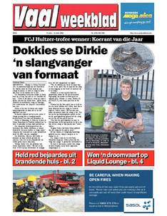 Vaalweekblad, 13 Julie – 15 Julie 2022