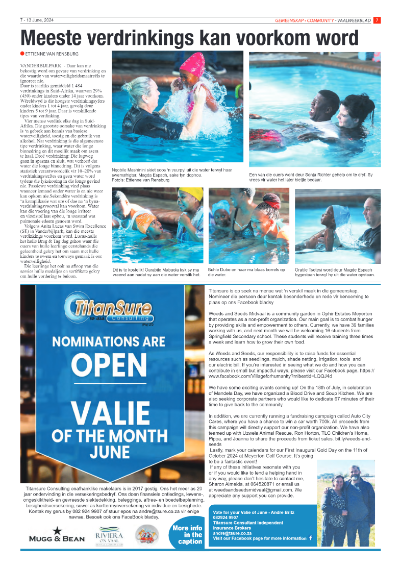 Vaalweekblad – 13 June, 2024 page 7