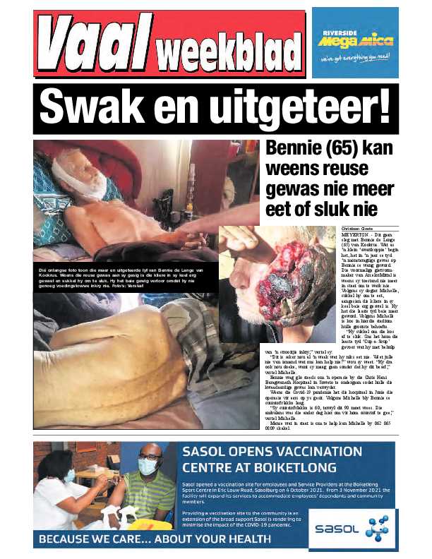 Vaalweekblad 13 Oktober – 15 Oktober 2021 page 1