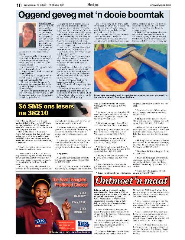 Vaalweekblad 13 Oktober – 15 Oktober 2021 page 11