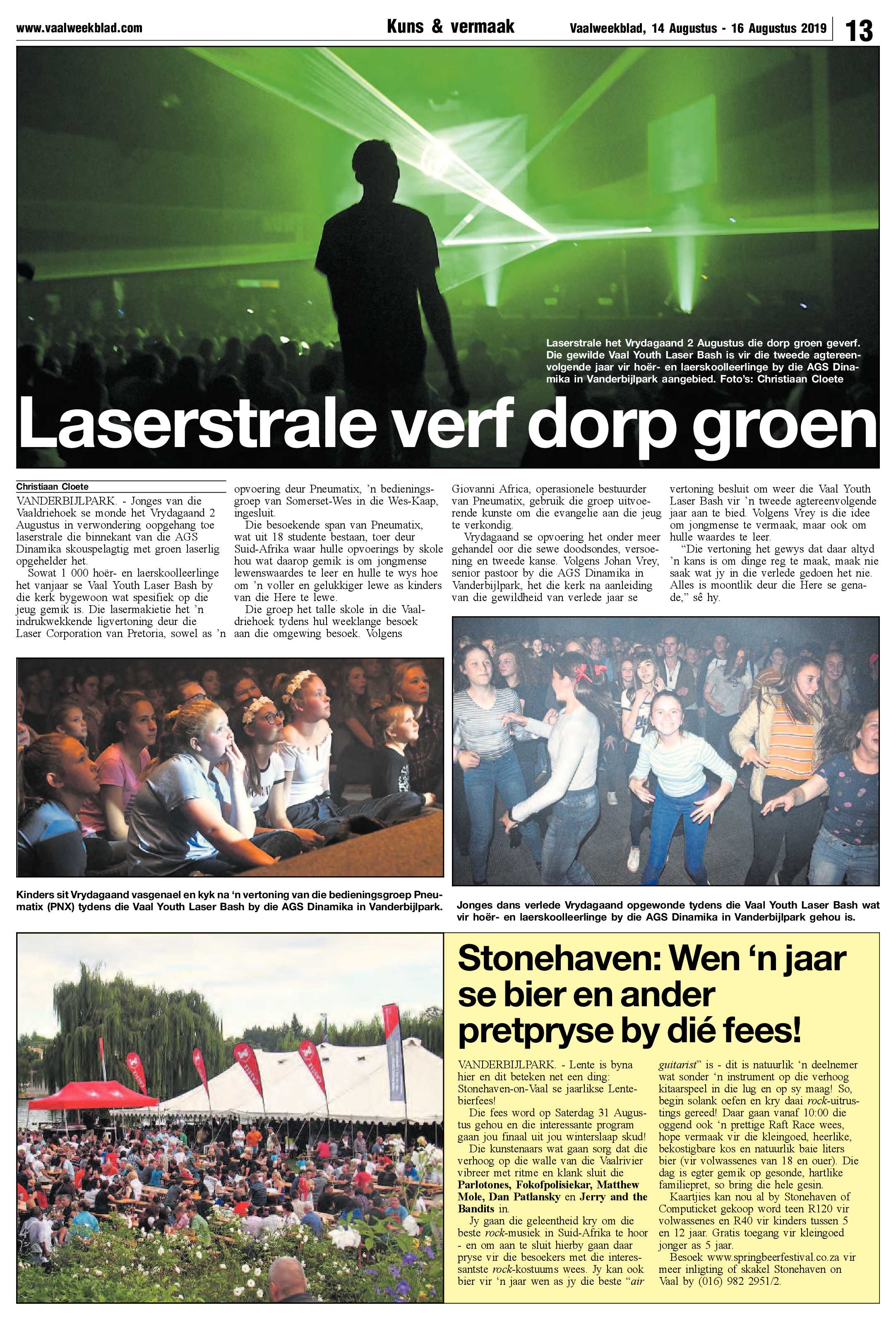 Vaalweekblad 14 – 16 Augustus 2019 page 13