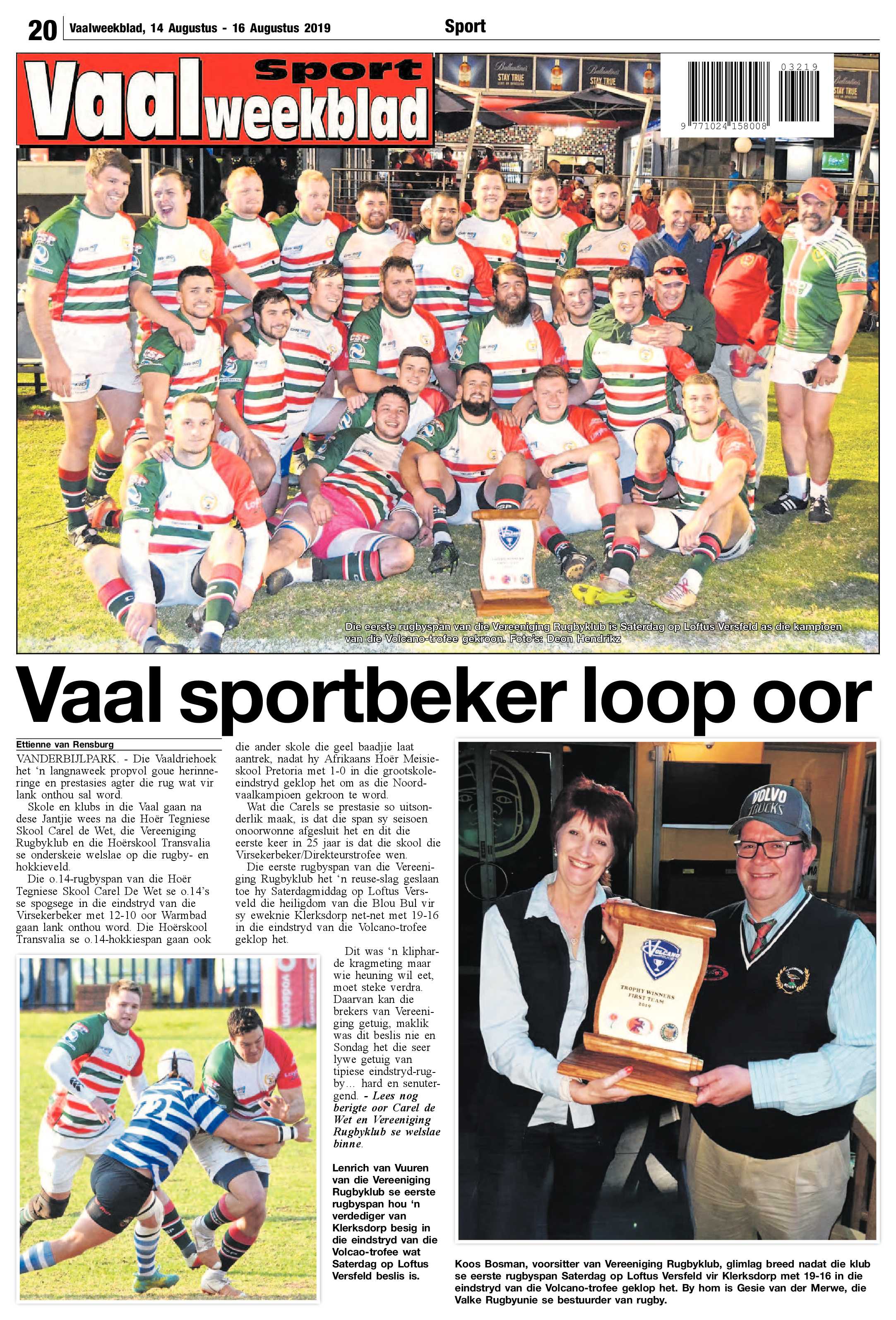 Vaalweekblad 14 – 16 Augustus 2019 page 20