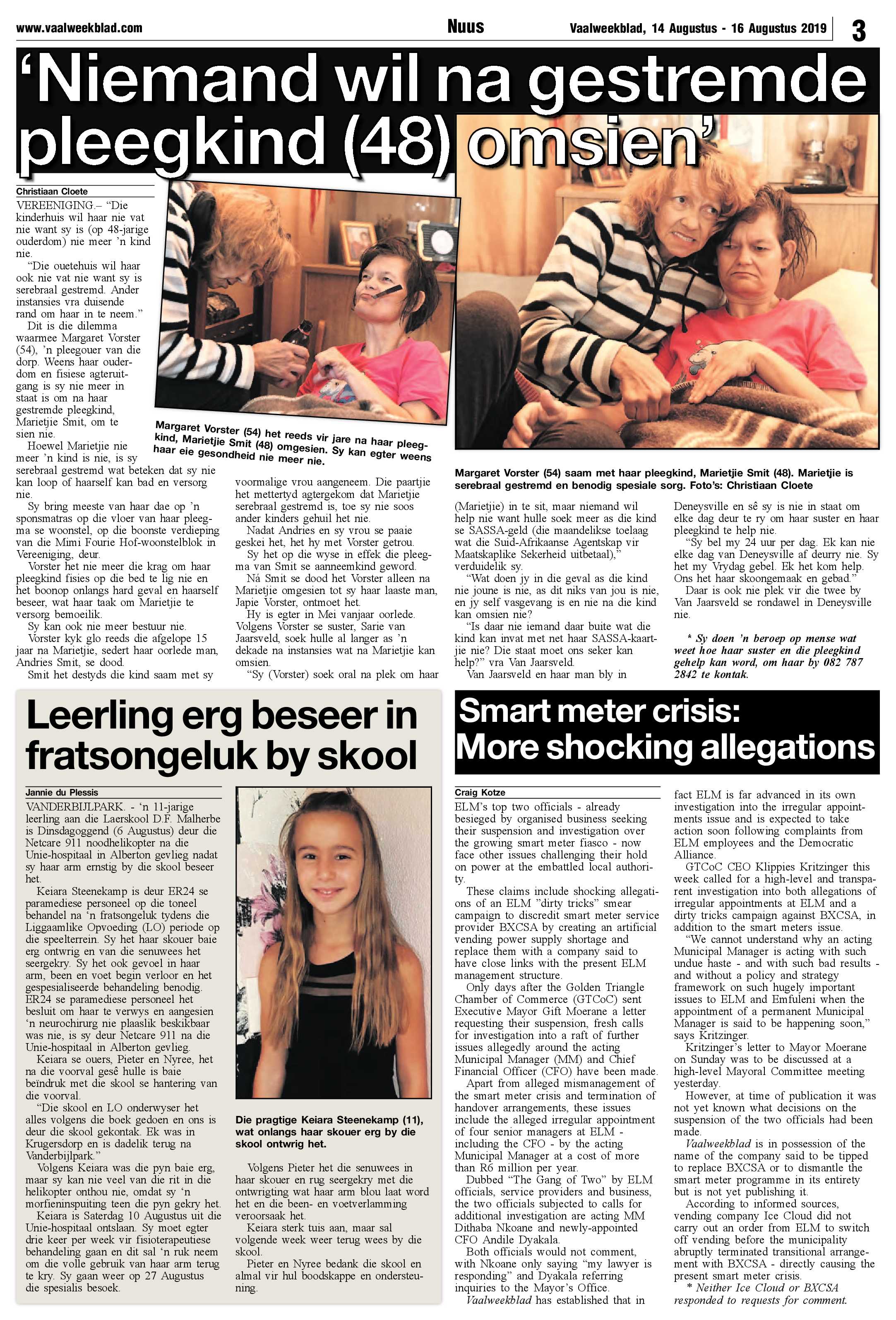Vaalweekblad 14 – 16 Augustus 2019 page 3