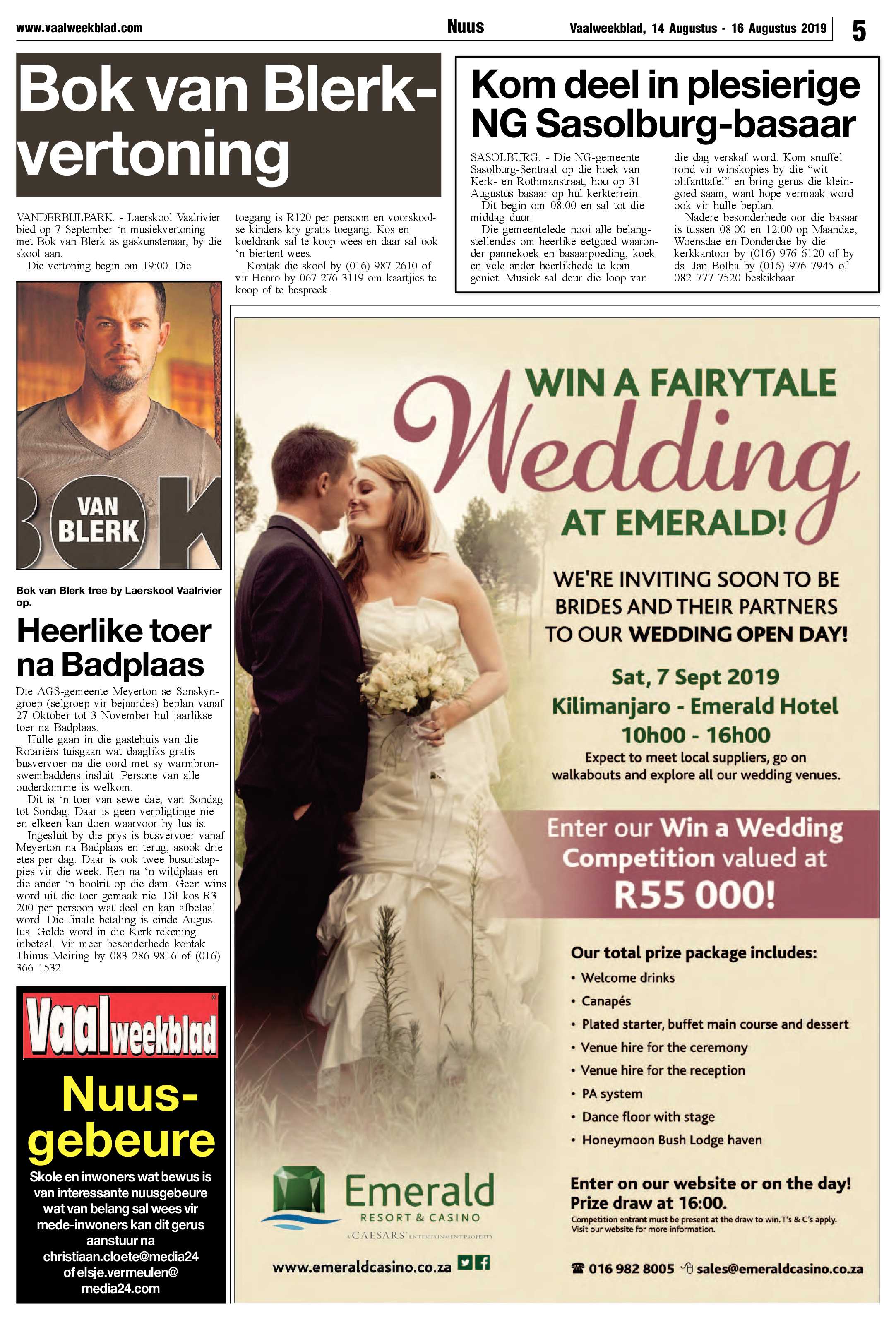 Vaalweekblad 14 – 16 Augustus 2019 page 5