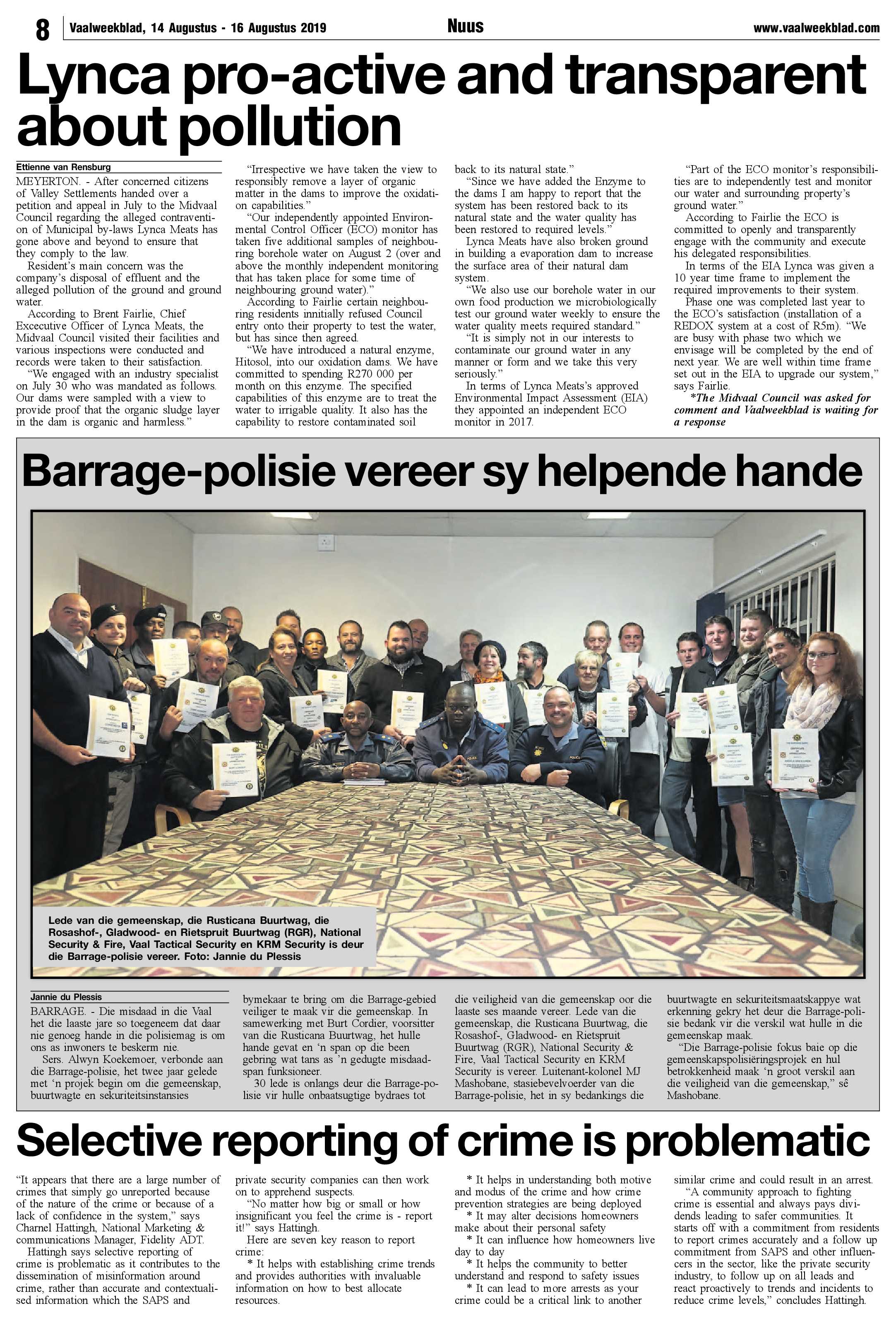 Vaalweekblad 14 – 16 Augustus 2019 page 8