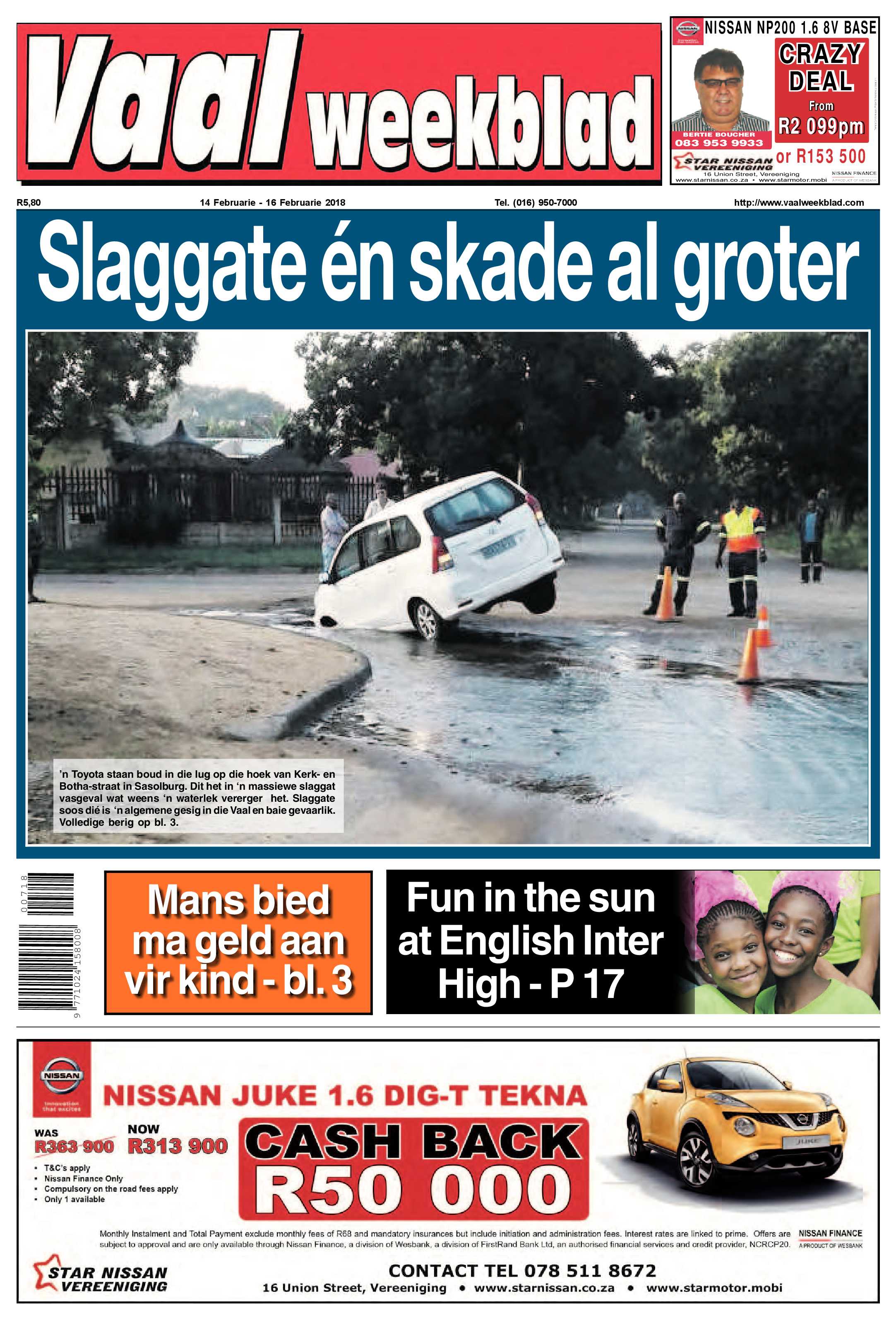 Vaalweekblad 14 – 16 Februarie 2018 page 1