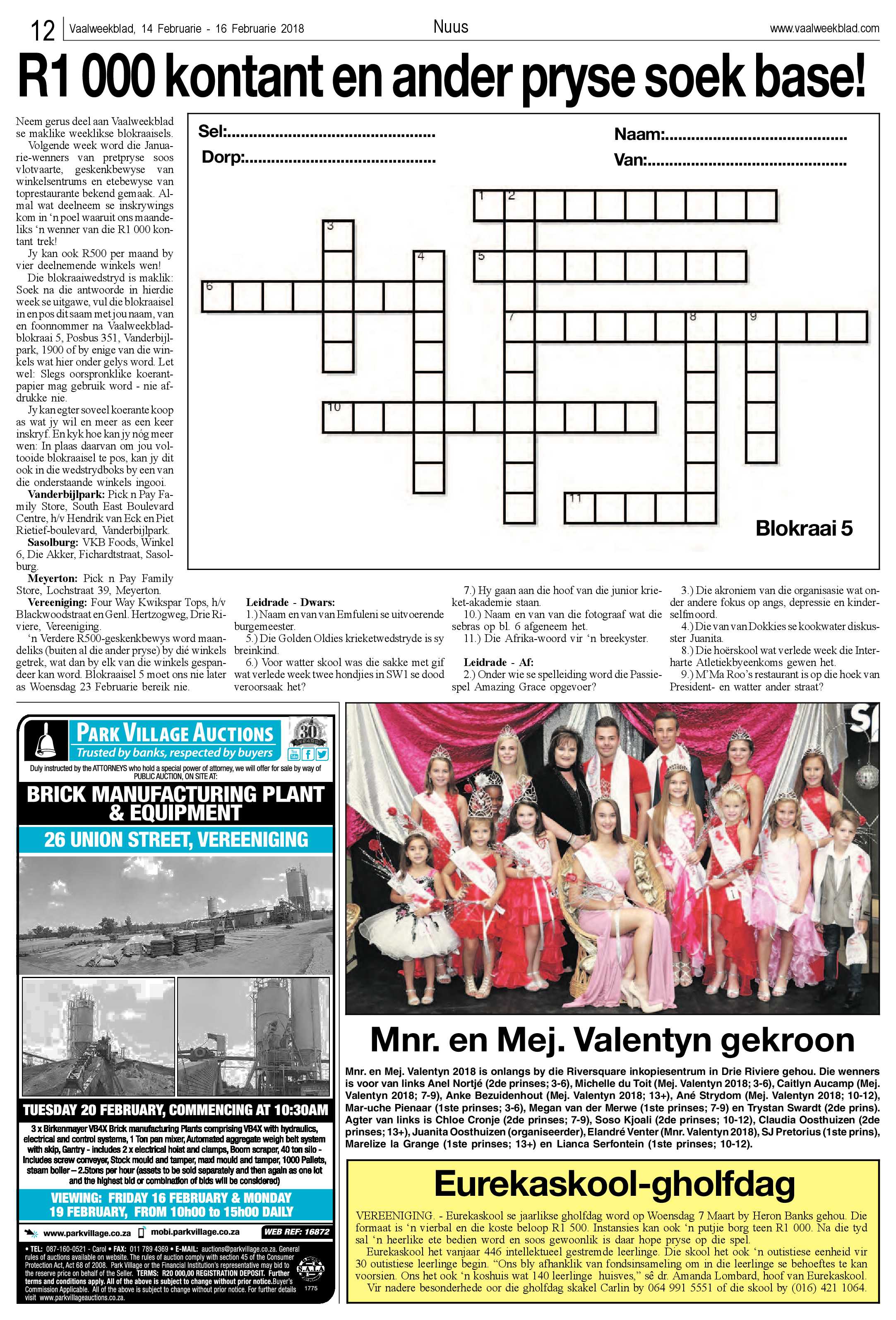 Vaalweekblad 14 – 16 Februarie 2018 page 12