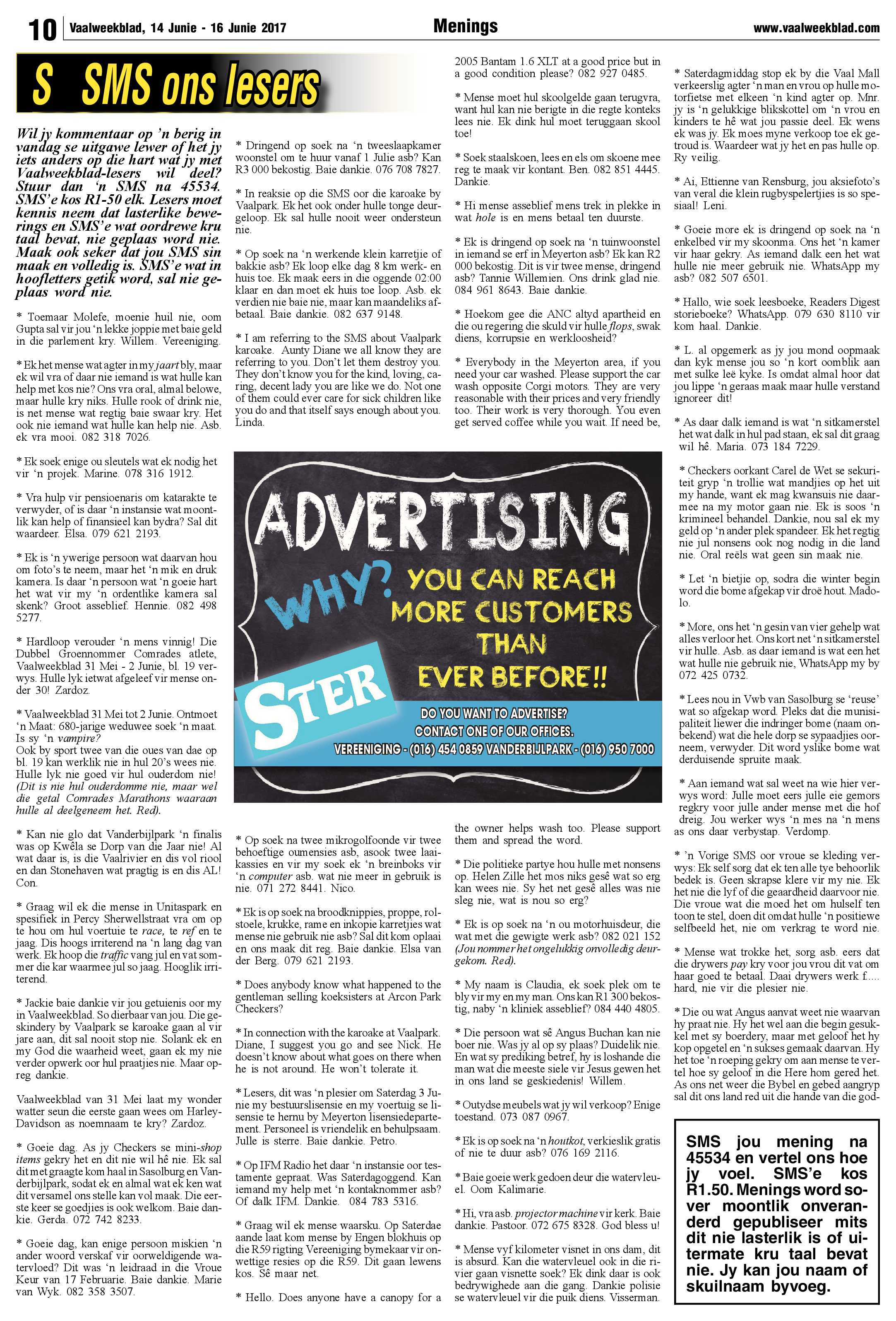 Vaalweekblad 14 – 16 Junie 2017 page 10