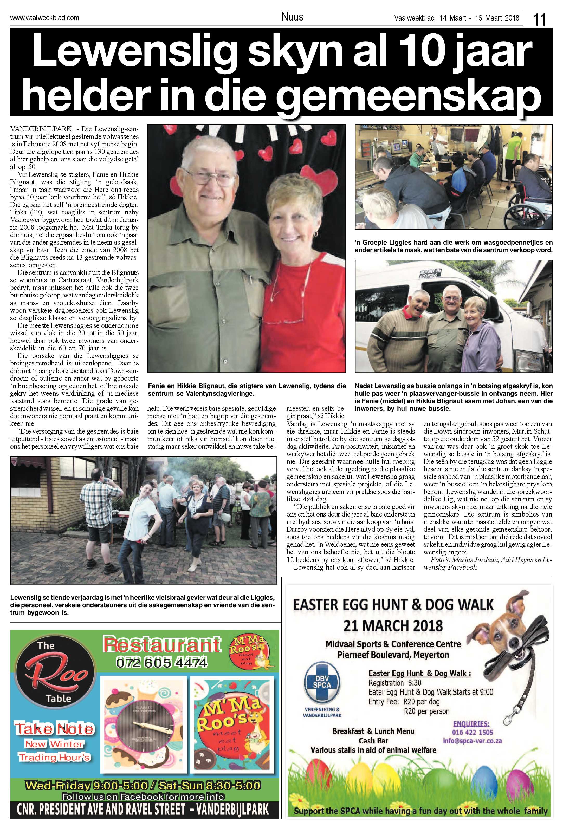 Vaalweekblad 14 – 16 Maart 2018 page 11