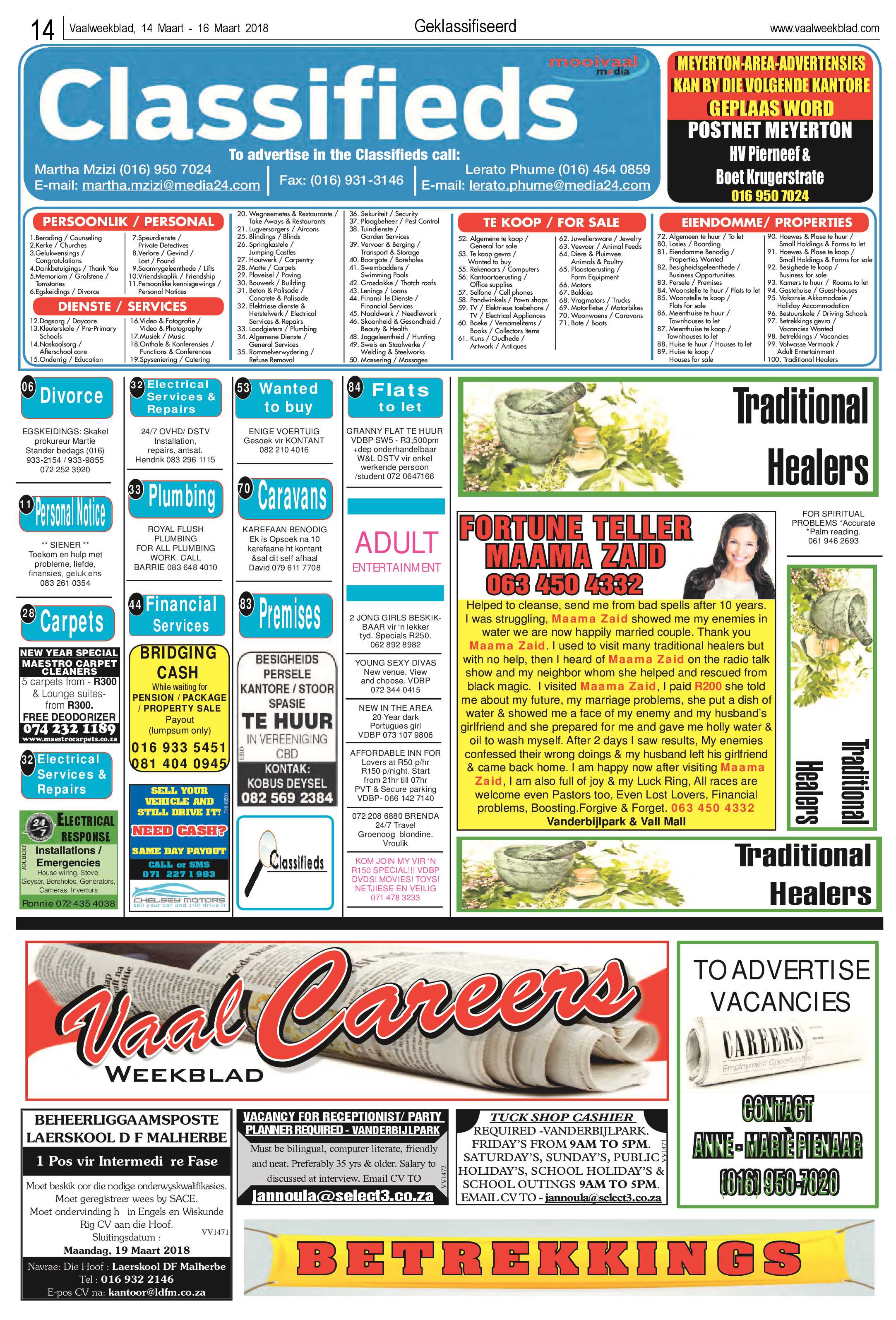 Vaalweekblad 14 – 16 Maart 2018 page 14
