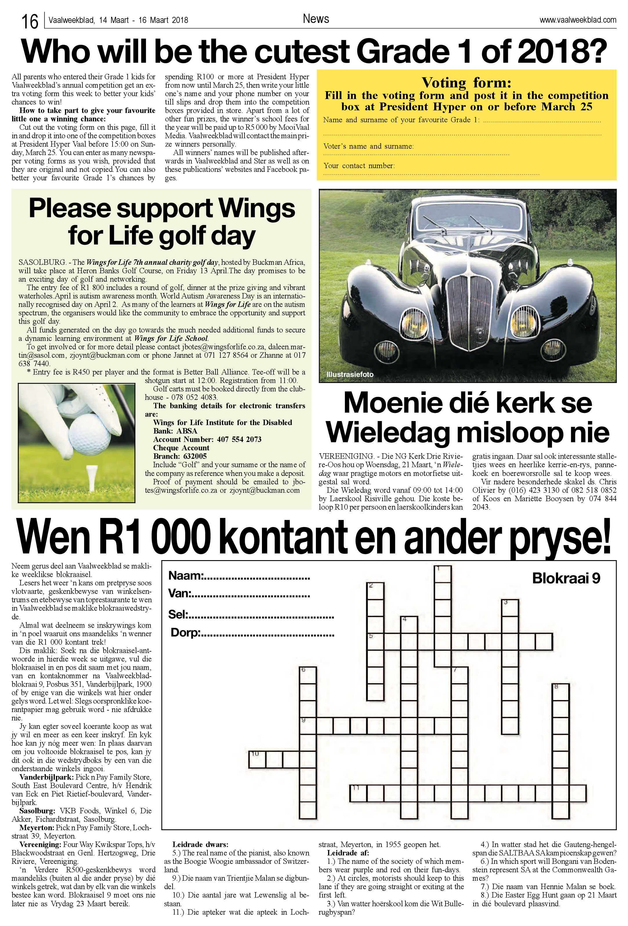 Vaalweekblad 14 – 16 Maart 2018 page 16
