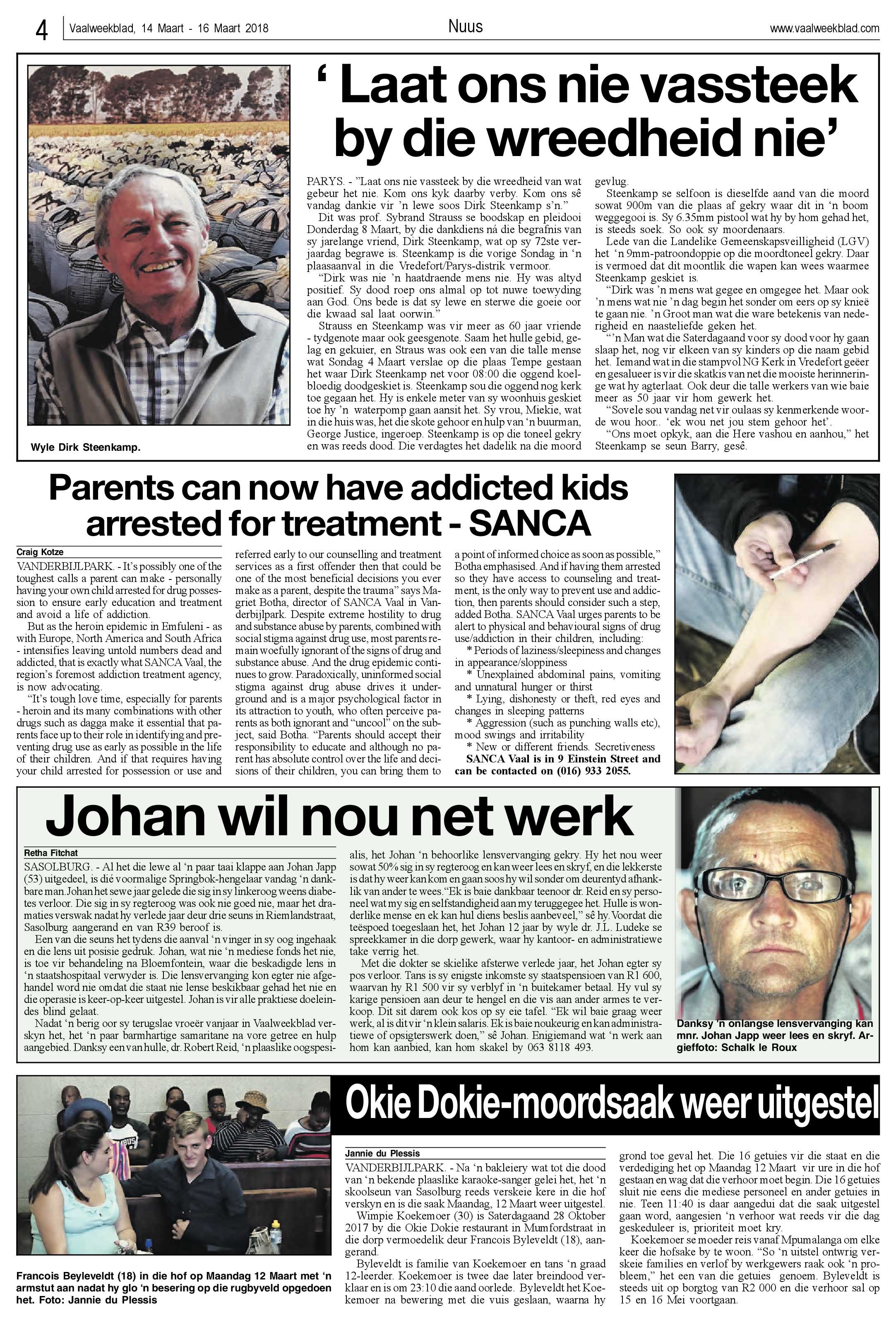 Vaalweekblad 14 – 16 Maart 2018 page 4