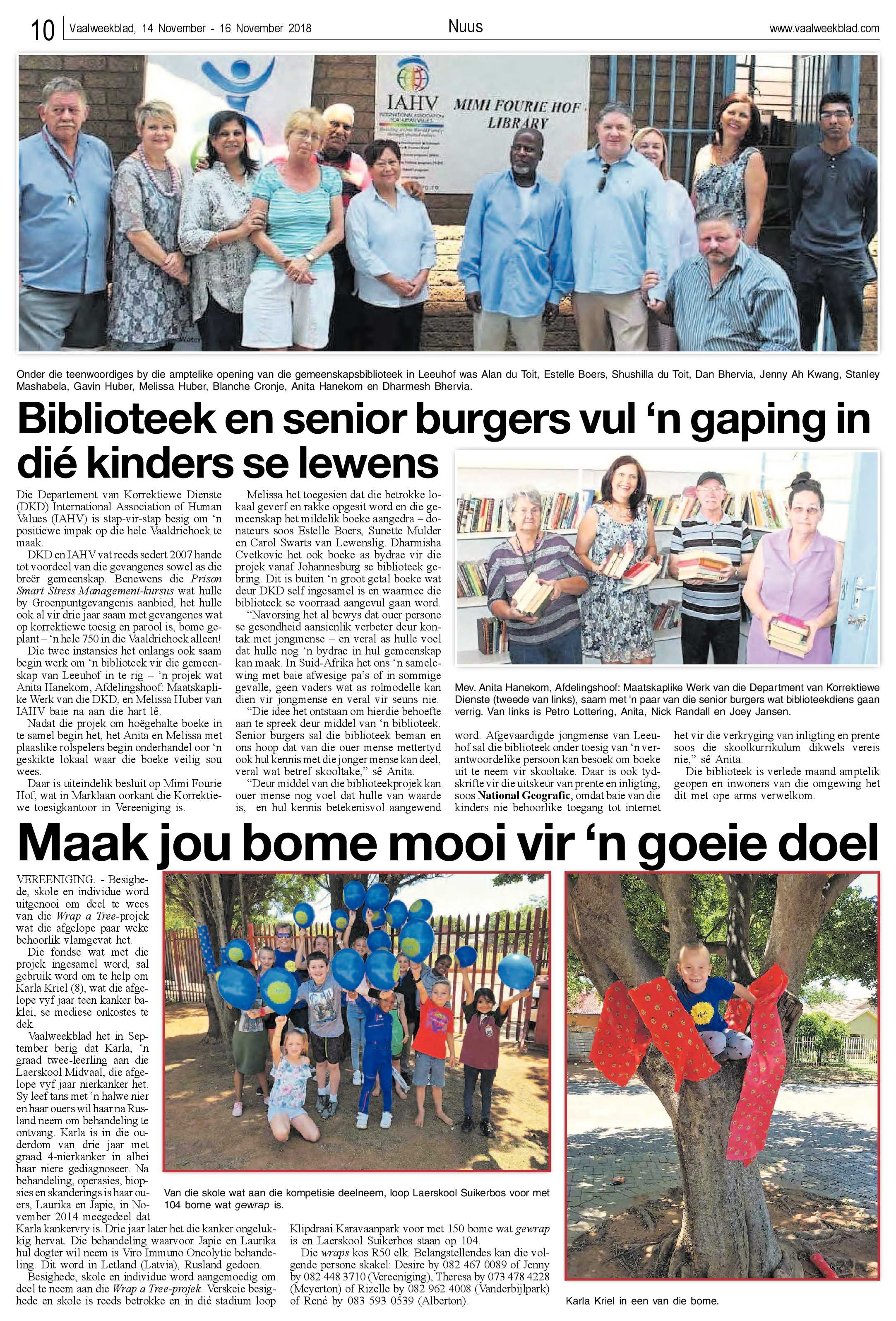 Vaalweekblad 14 – 16 November 2018 page 10