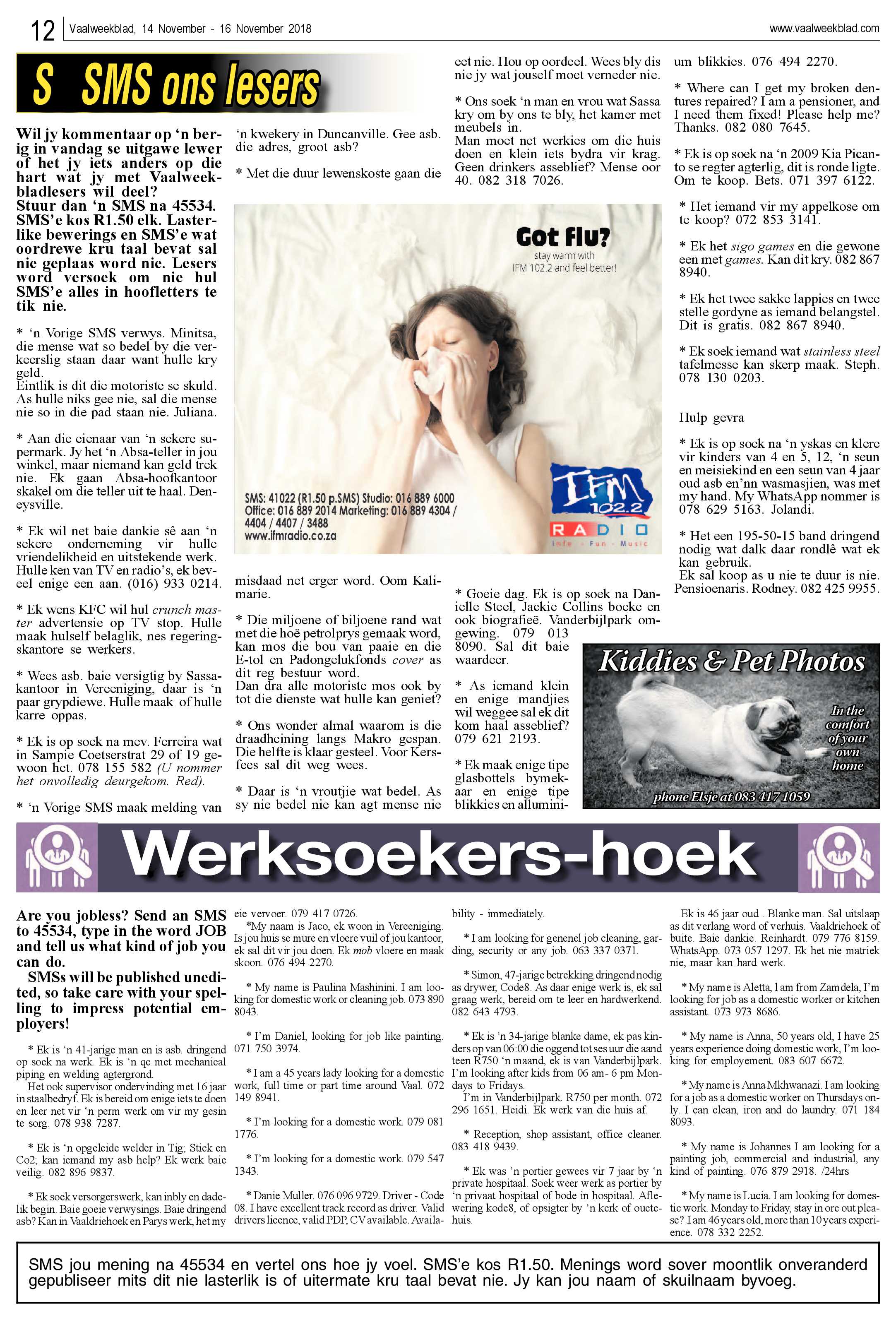 Vaalweekblad 14 – 16 November 2018 page 12