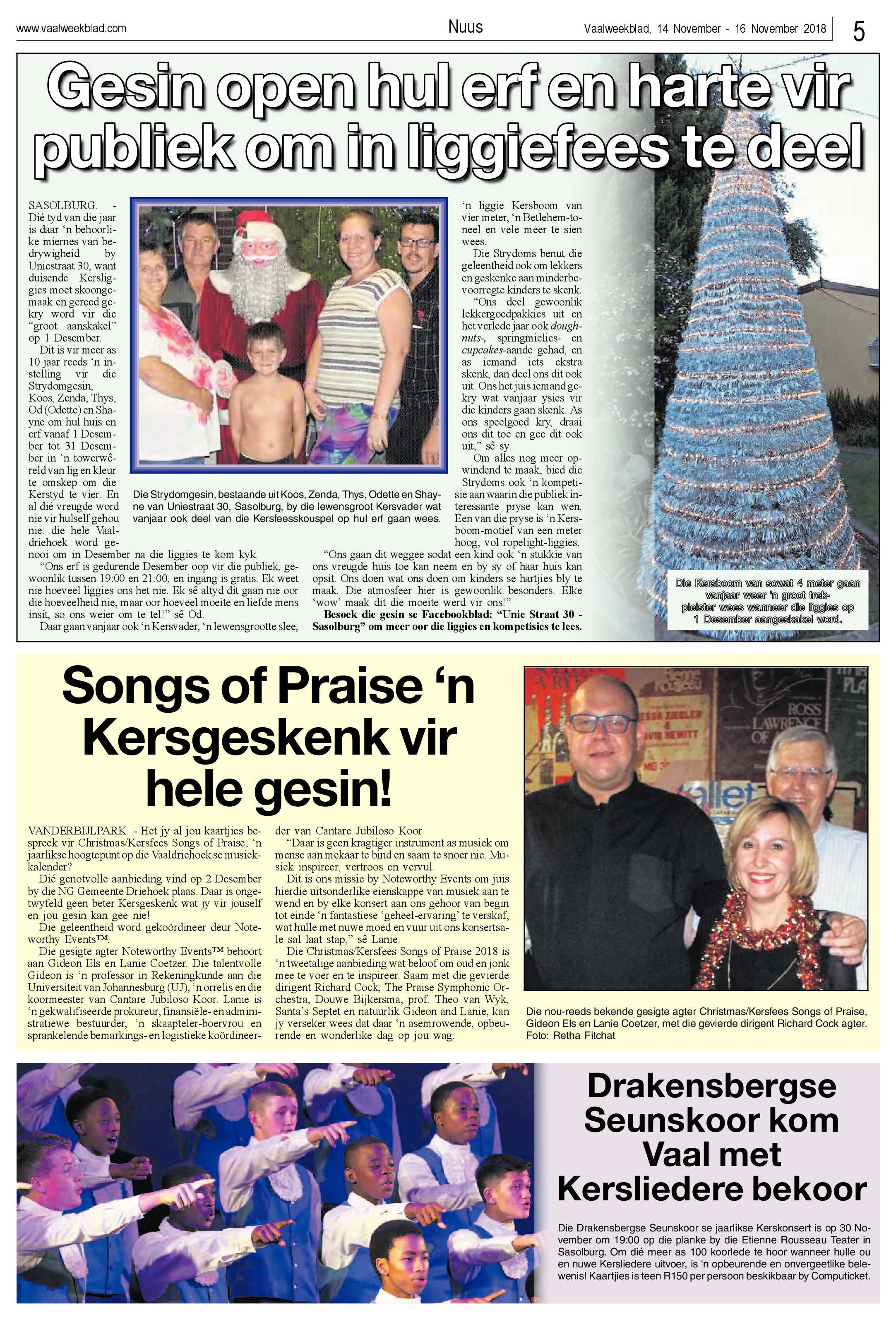 Vaalweekblad 14 – 16 November 2018 page 5