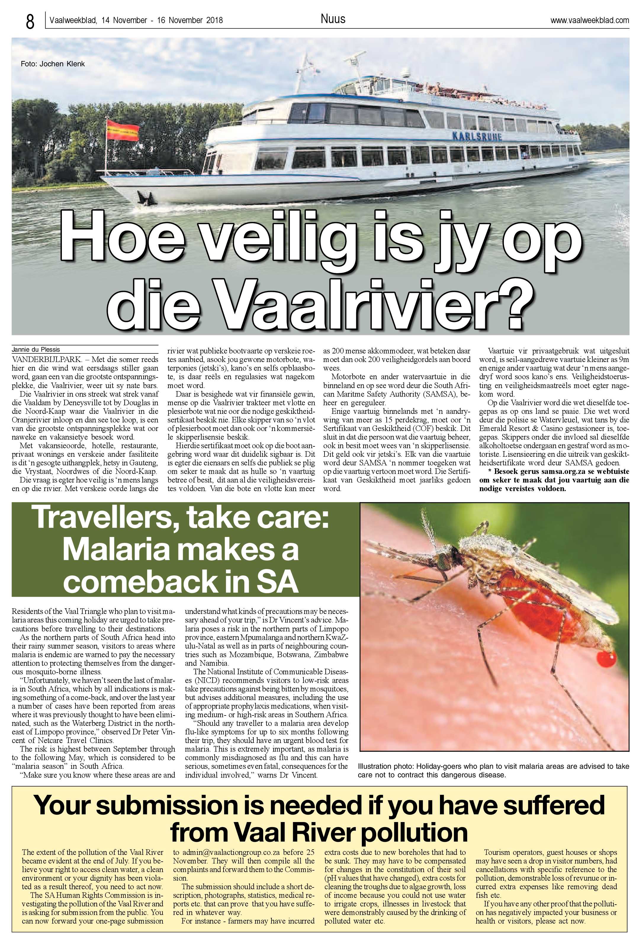 Vaalweekblad 14 – 16 November 2018 page 8
