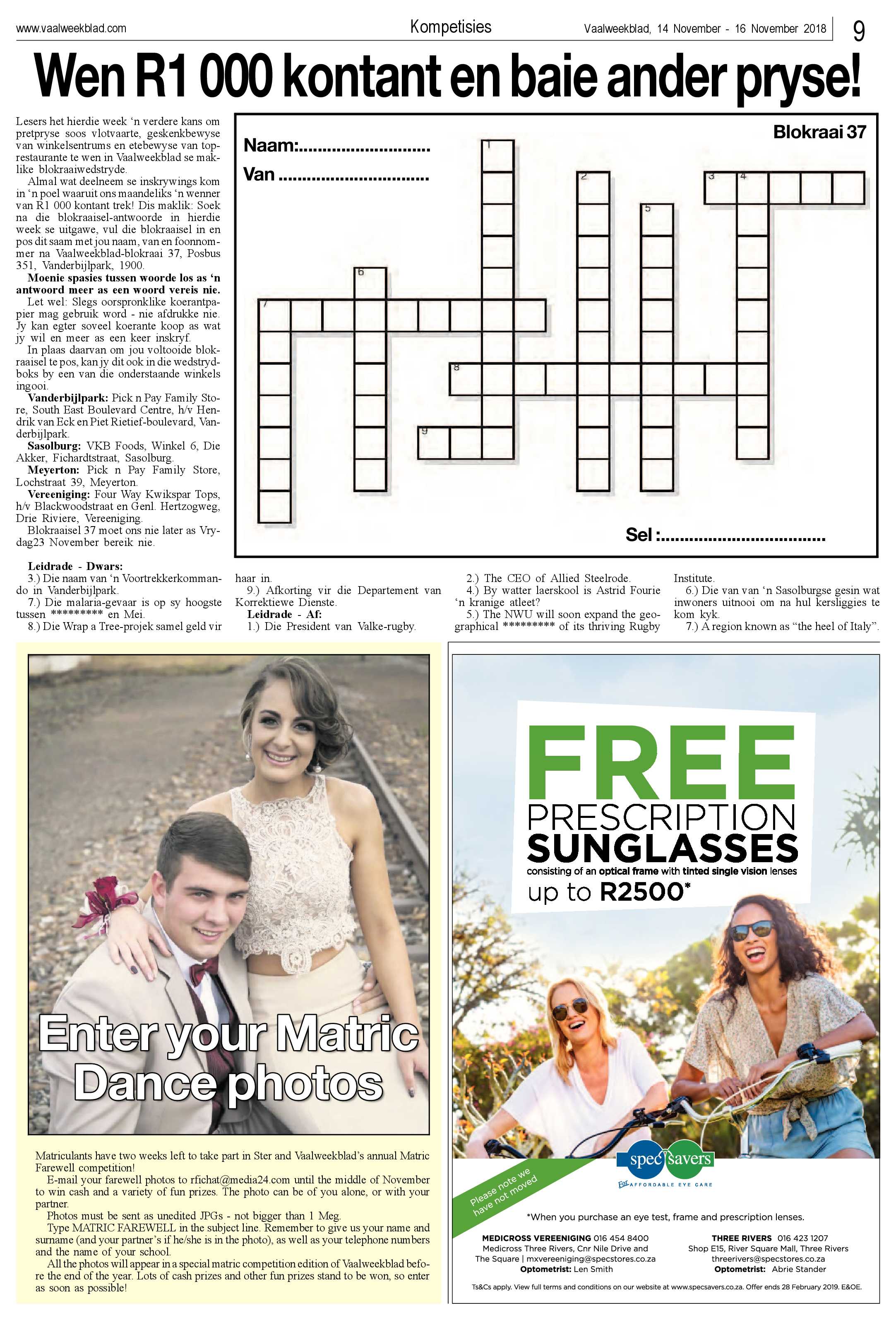 Vaalweekblad 14 – 16 November 2018 page 9