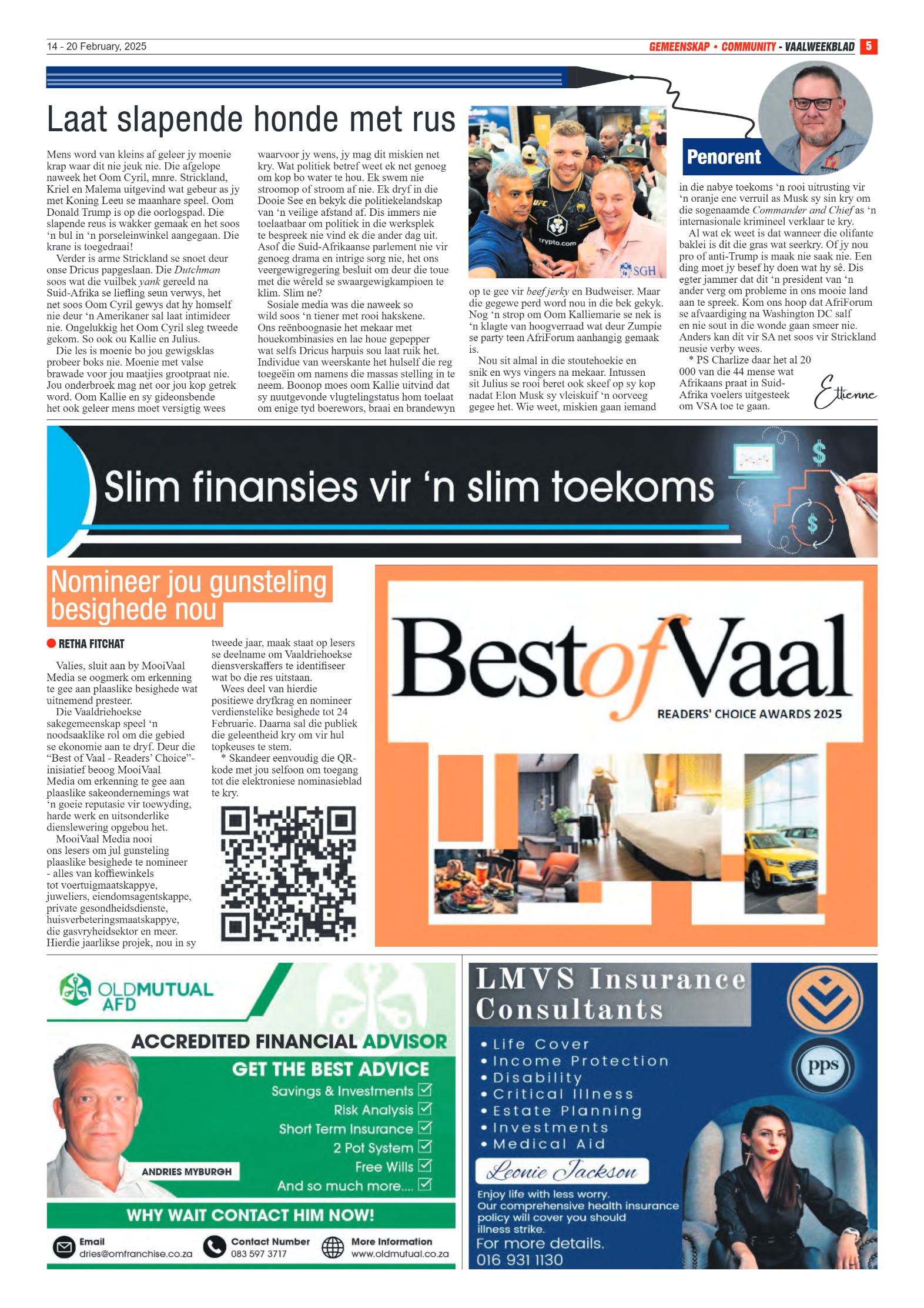Vaalweekblad 14 – 20 February, 2025 page 5