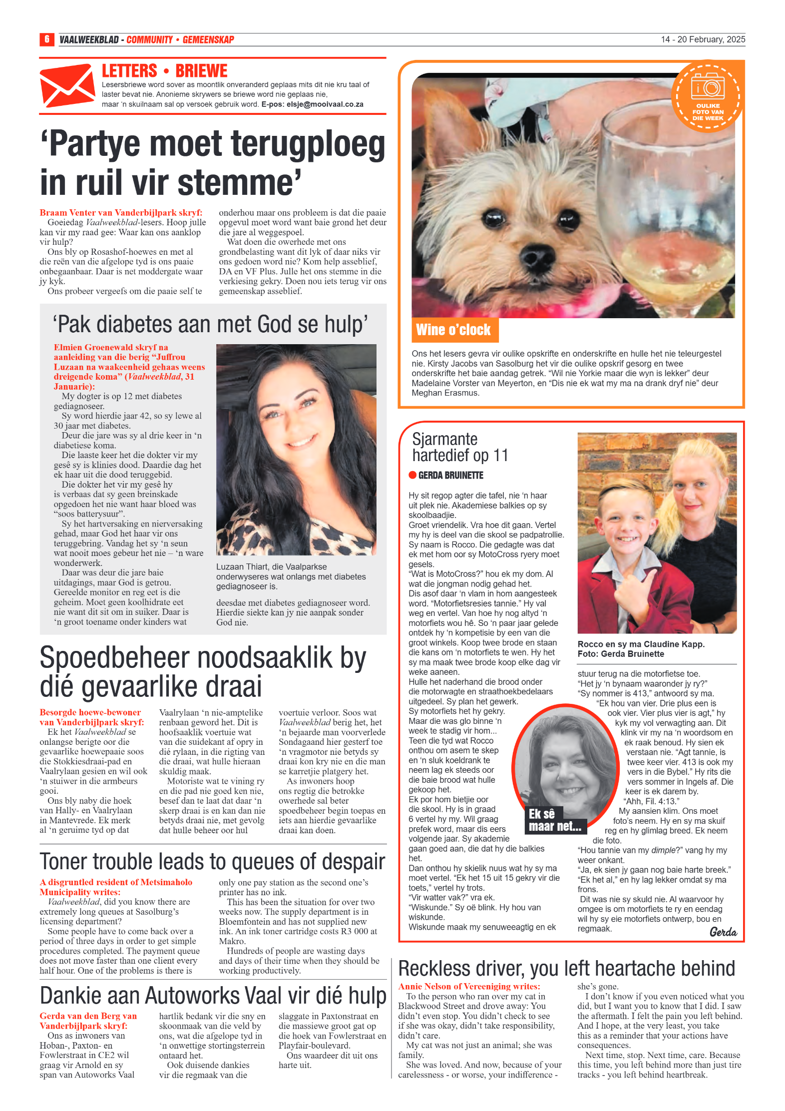 Vaalweekblad 14 – 20 February, 2025 page 6