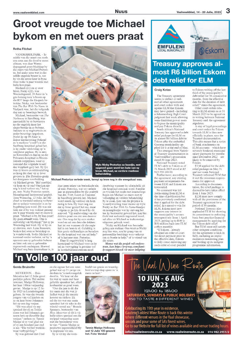 Vaalweekblad, 14 – 20 Julie, 2023 page 3