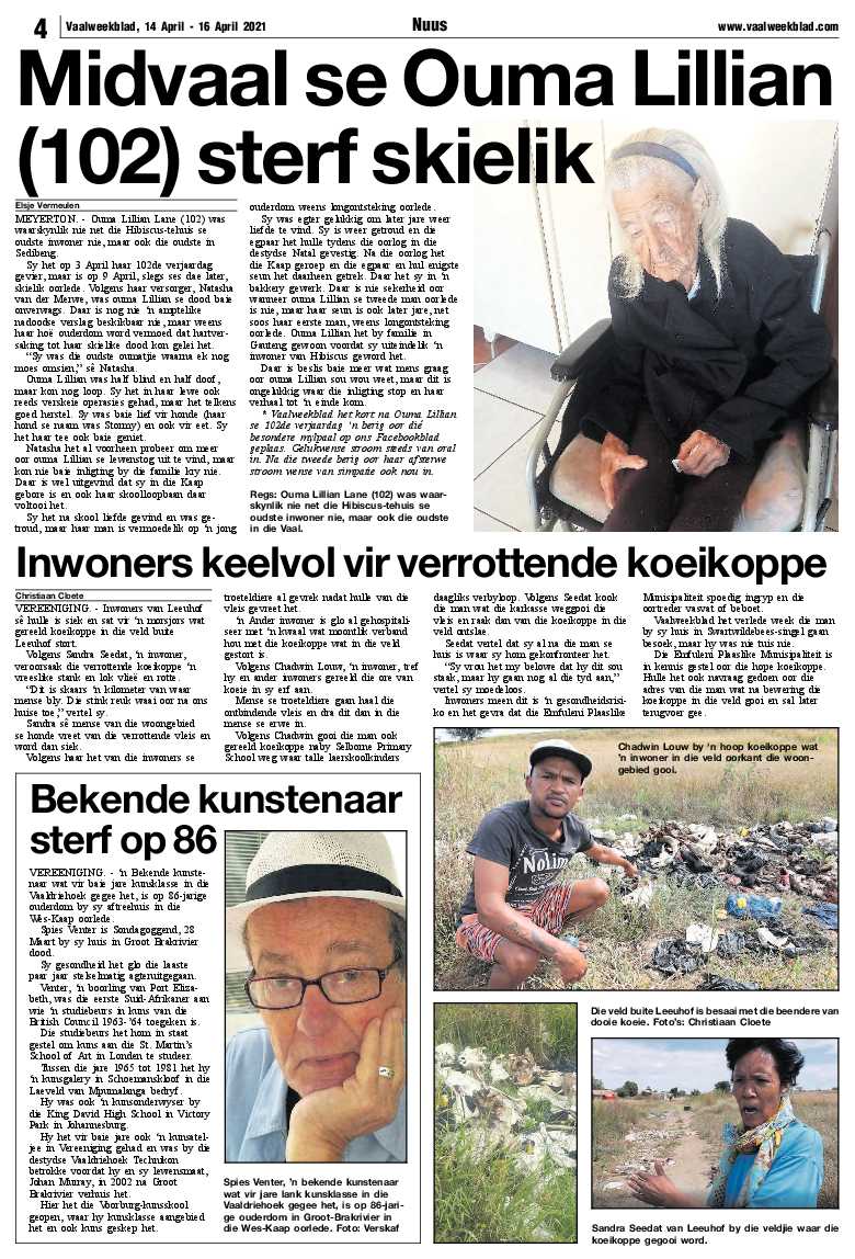 Vaalweekblad 14 April – 16 April 2021 page 4