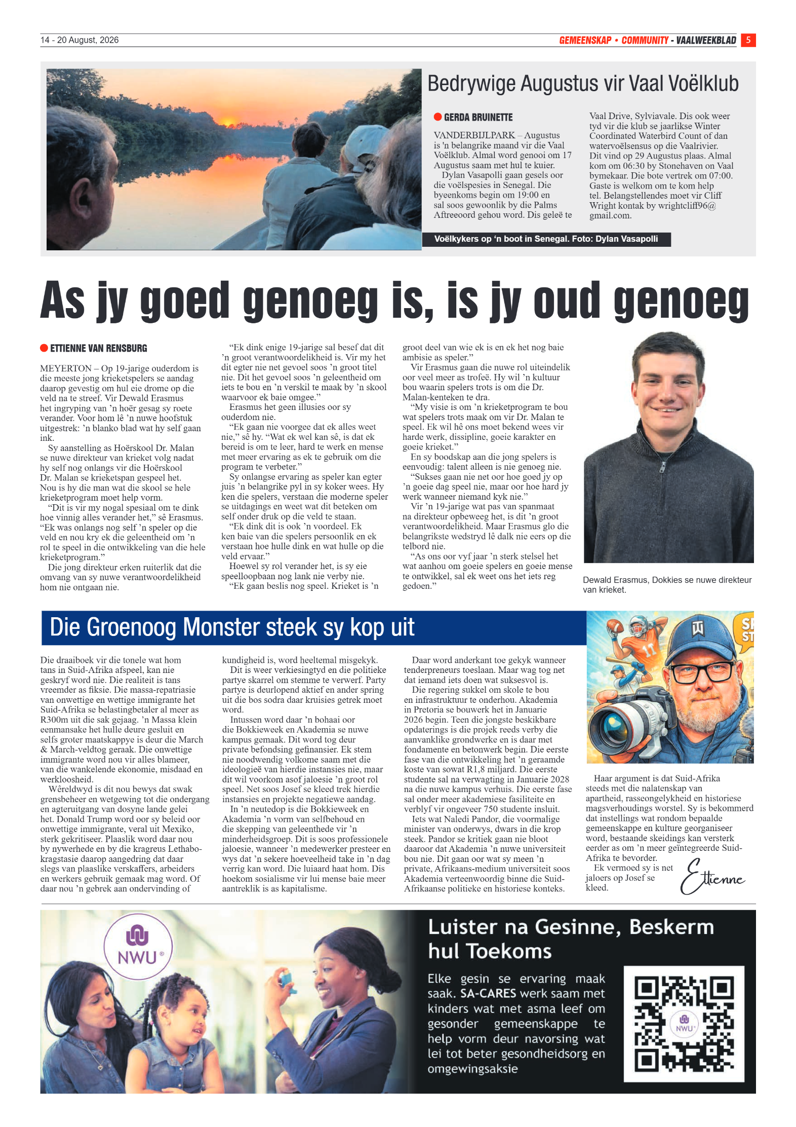 Vaalweekblad – 14 Augustus 2026 page 5