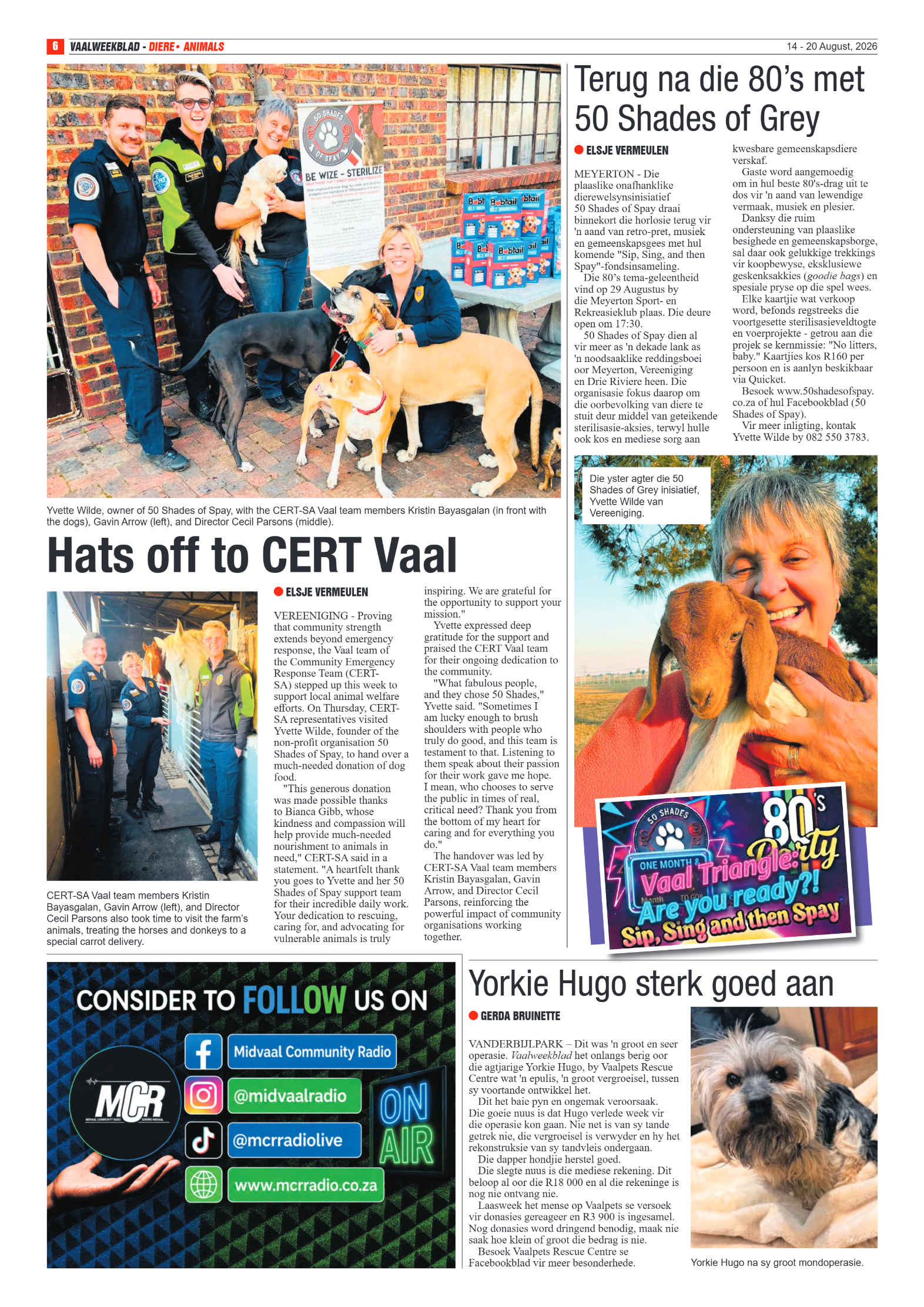 Vaalweekblad – 14 Augustus 2026 page 6