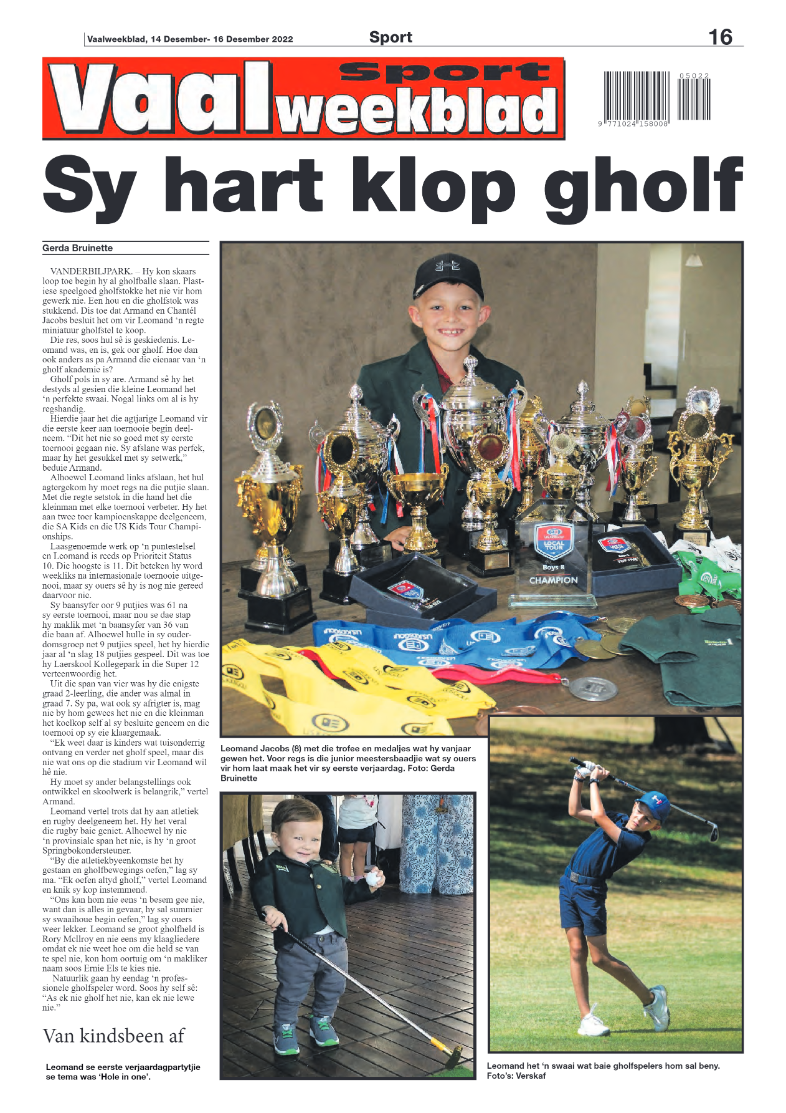 Vaalweekblad, 14 Desember- 16 Desember 2022 page 16