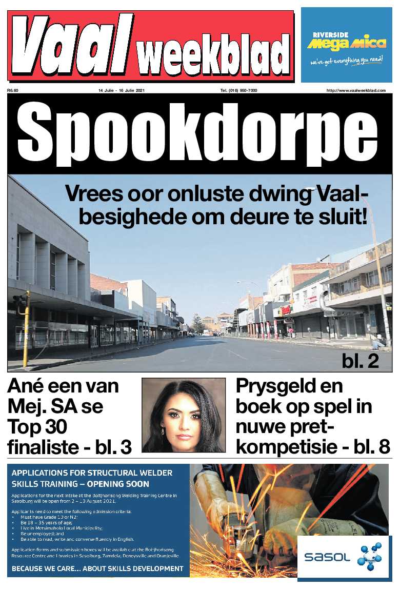 Vaalweekblad 14 Julie – 16 Julie 2021 page 1