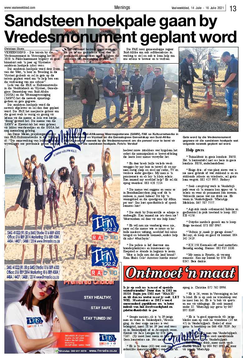 Vaalweekblad 14 Julie – 16 Julie 2021 page 10
