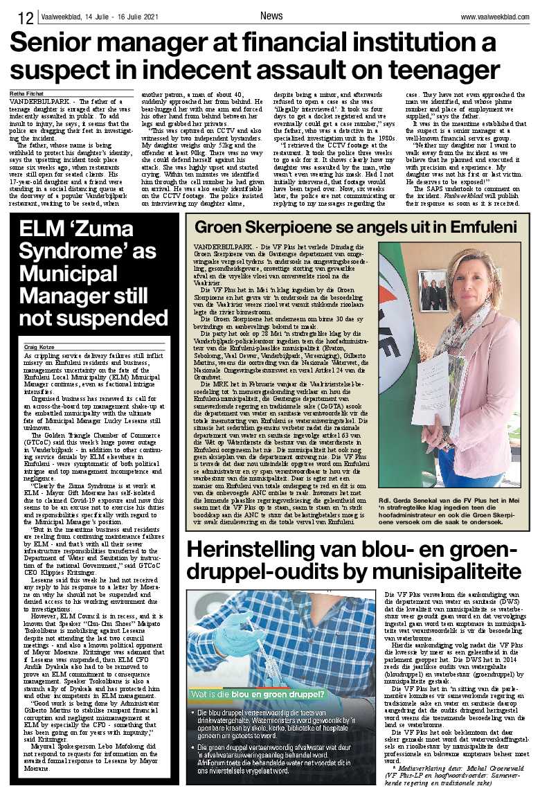 Vaalweekblad 14 Julie – 16 Julie 2021 page 12