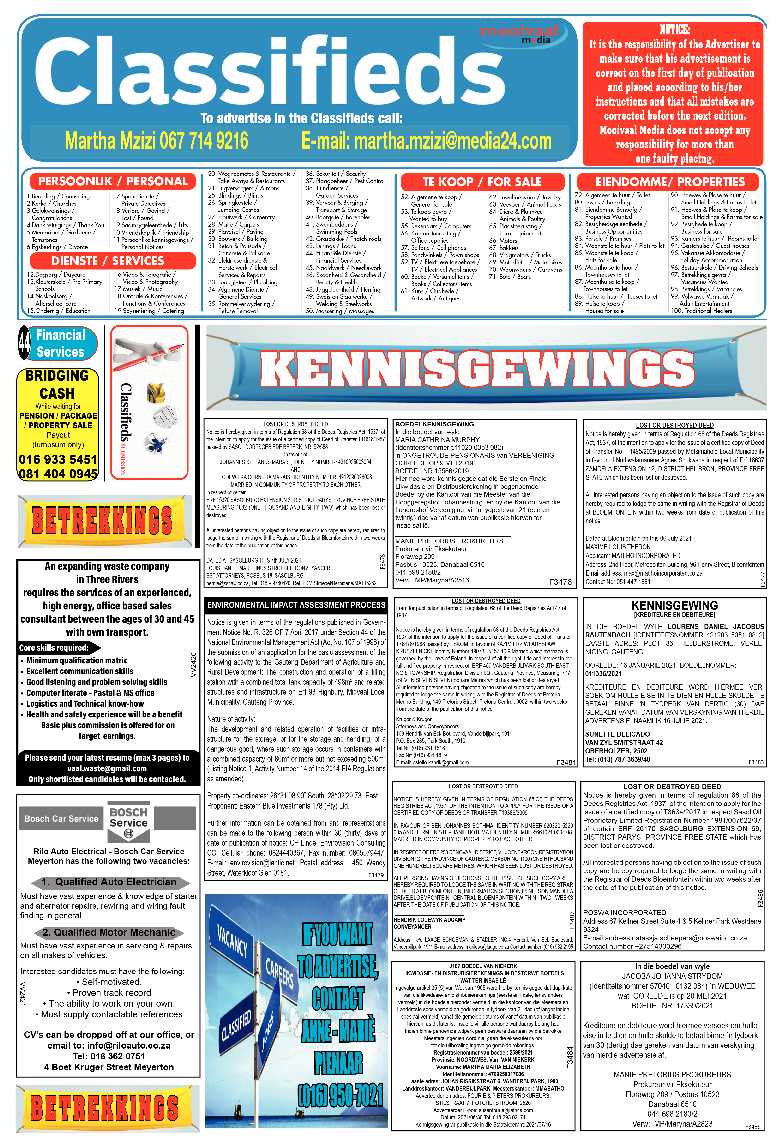 Vaalweekblad 14 Julie – 16 Julie 2021 page 15