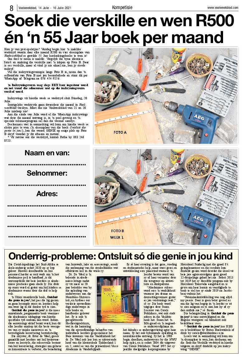 Vaalweekblad 14 Julie – 16 Julie 2021 page 8