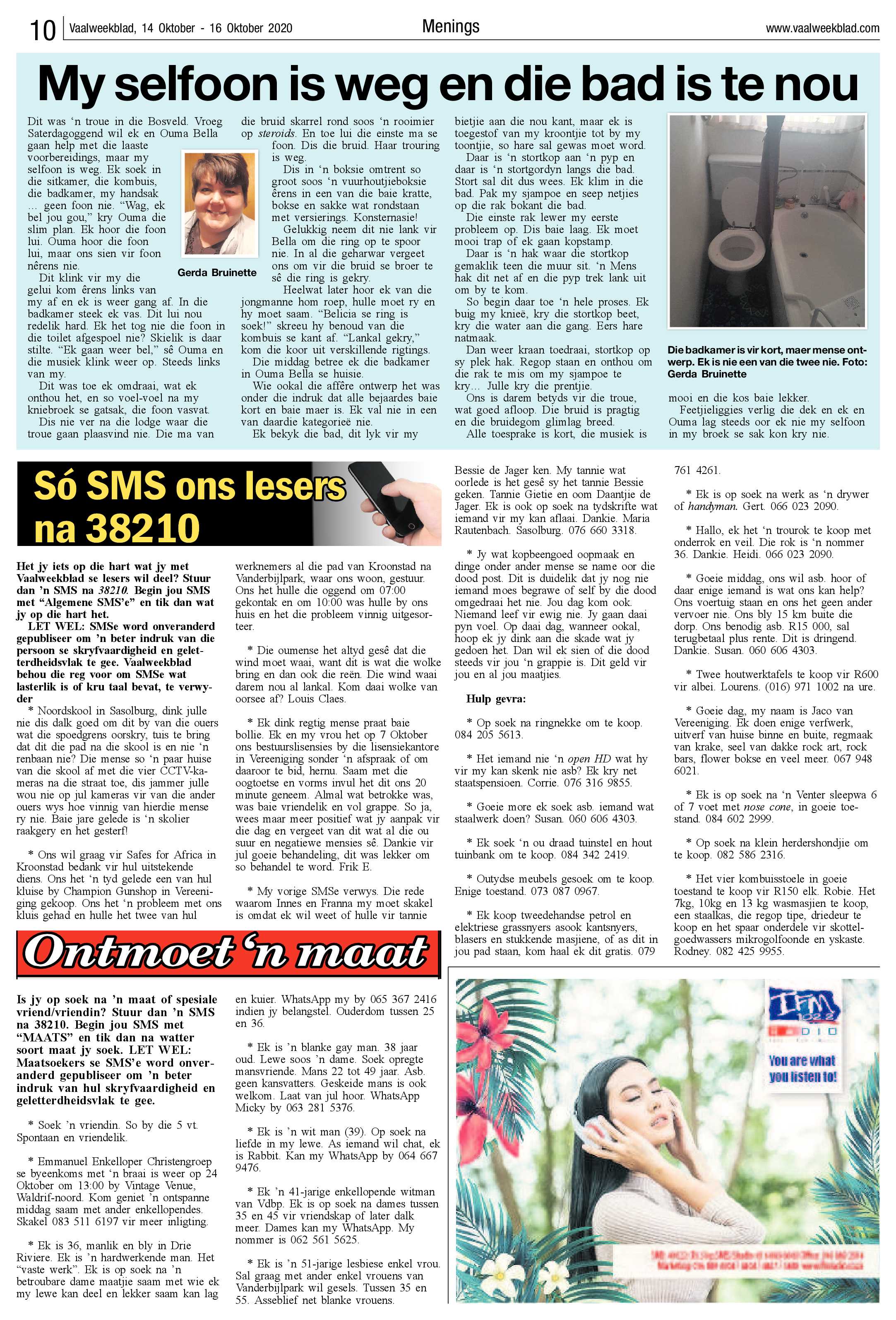 Vaalweekblad 14 Oktober – 16 Oktober 2020 page 10