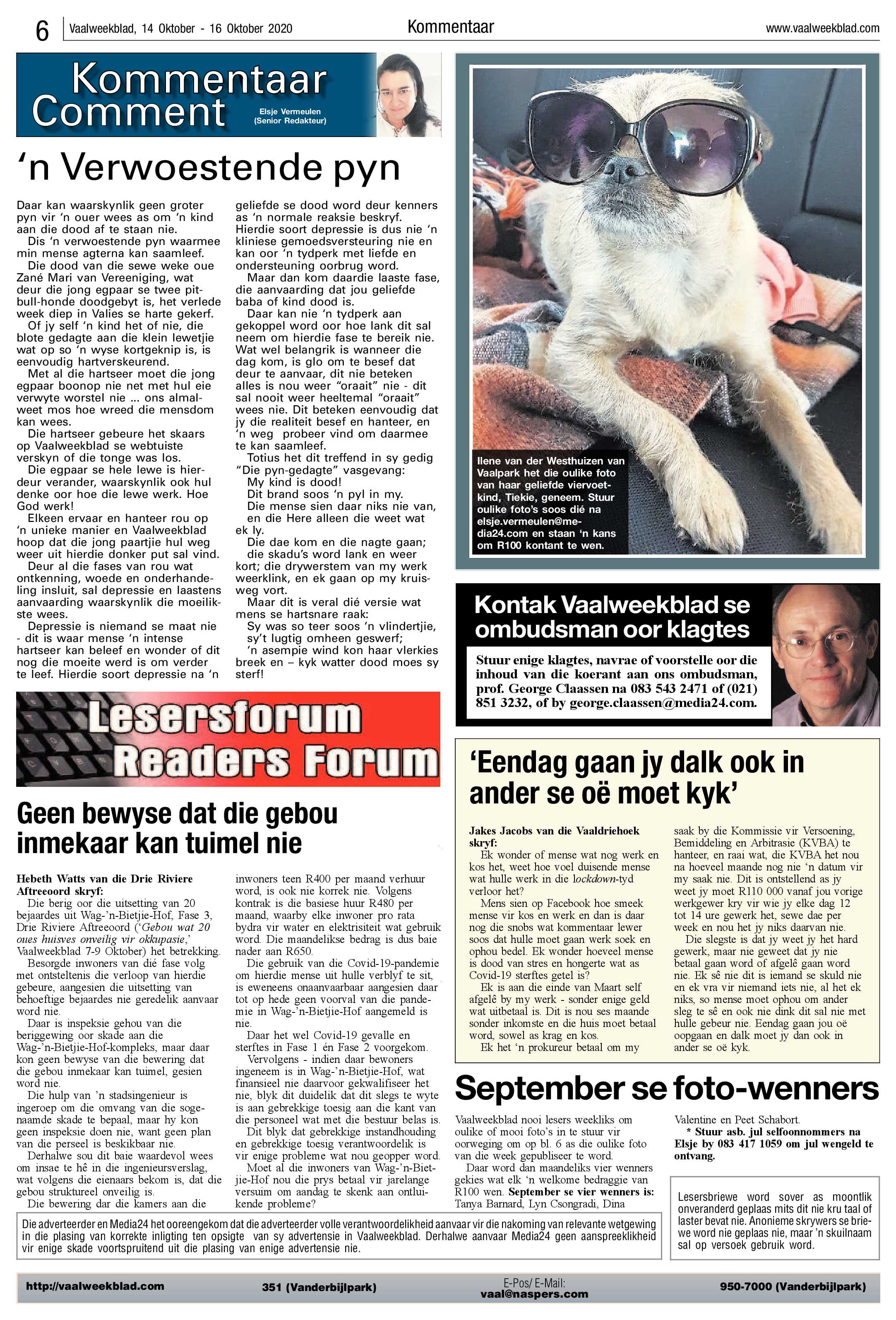 Vaalweekblad 14 Oktober – 16 Oktober 2020 page 6