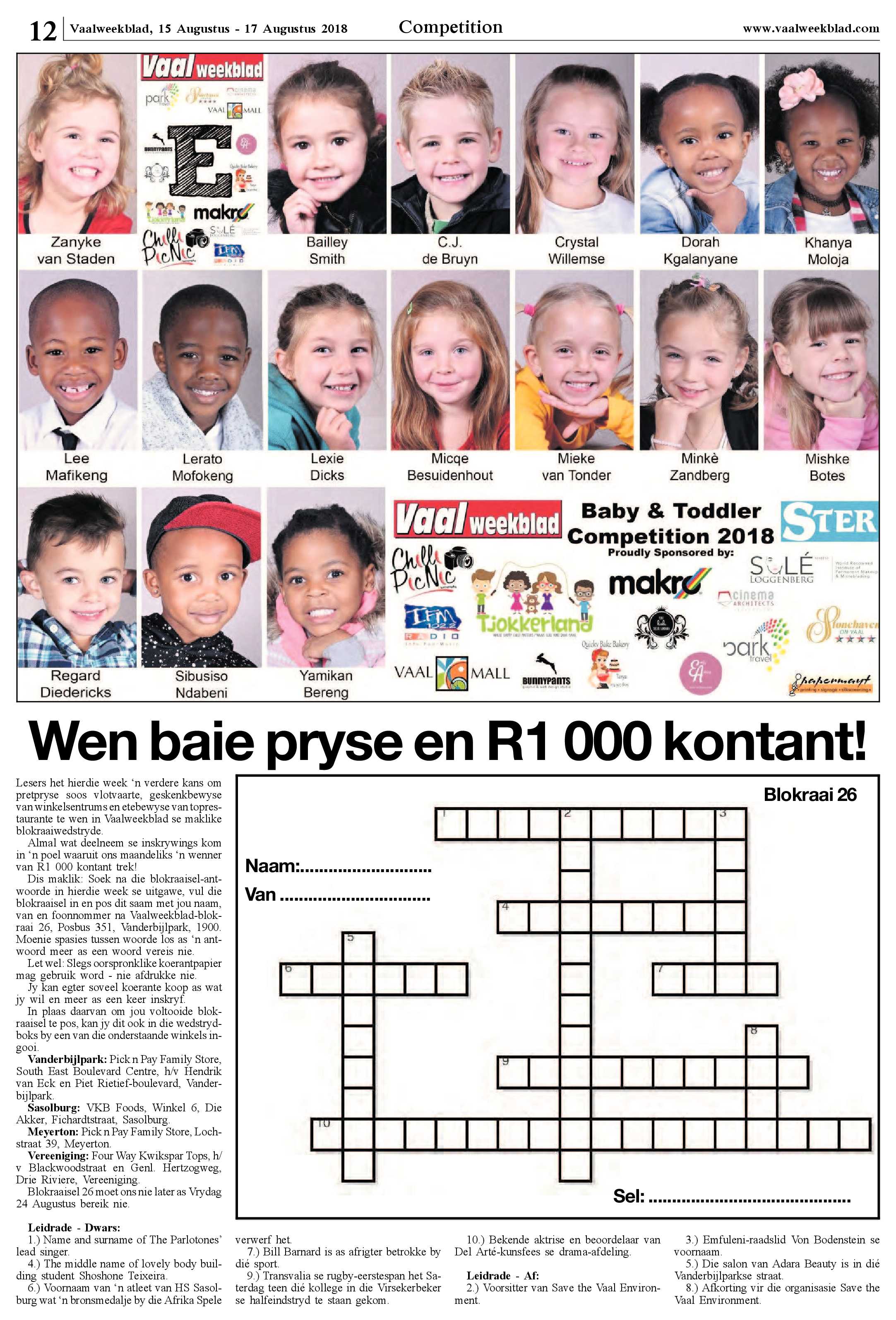 Vaalweekblad 15 – 17 Augustus 2018 page 12