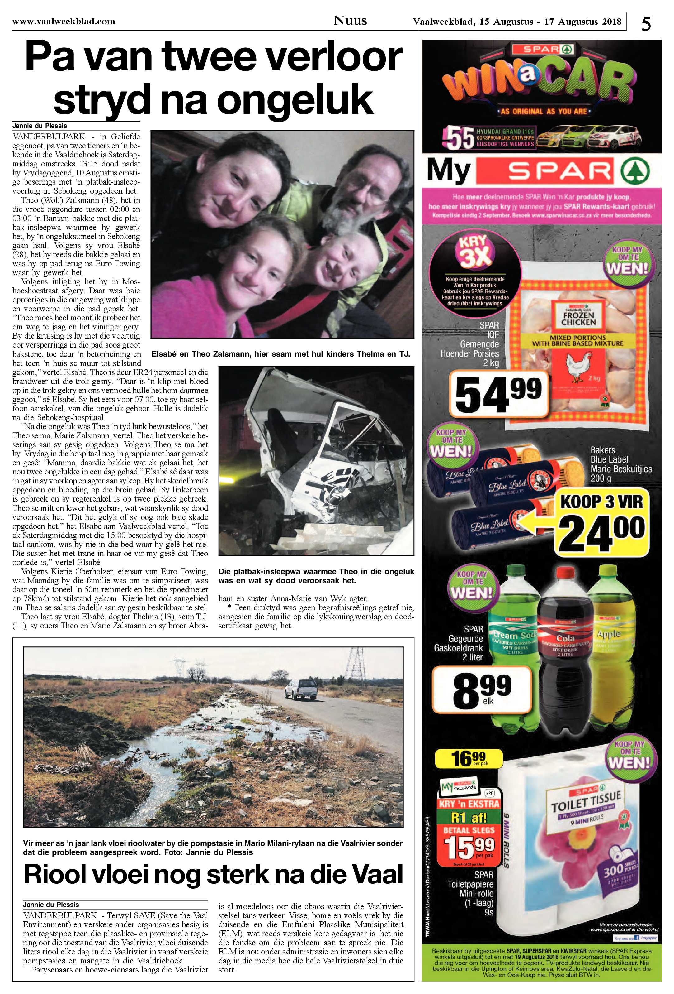 Vaalweekblad 15 – 17 Augustus 2018 page 5