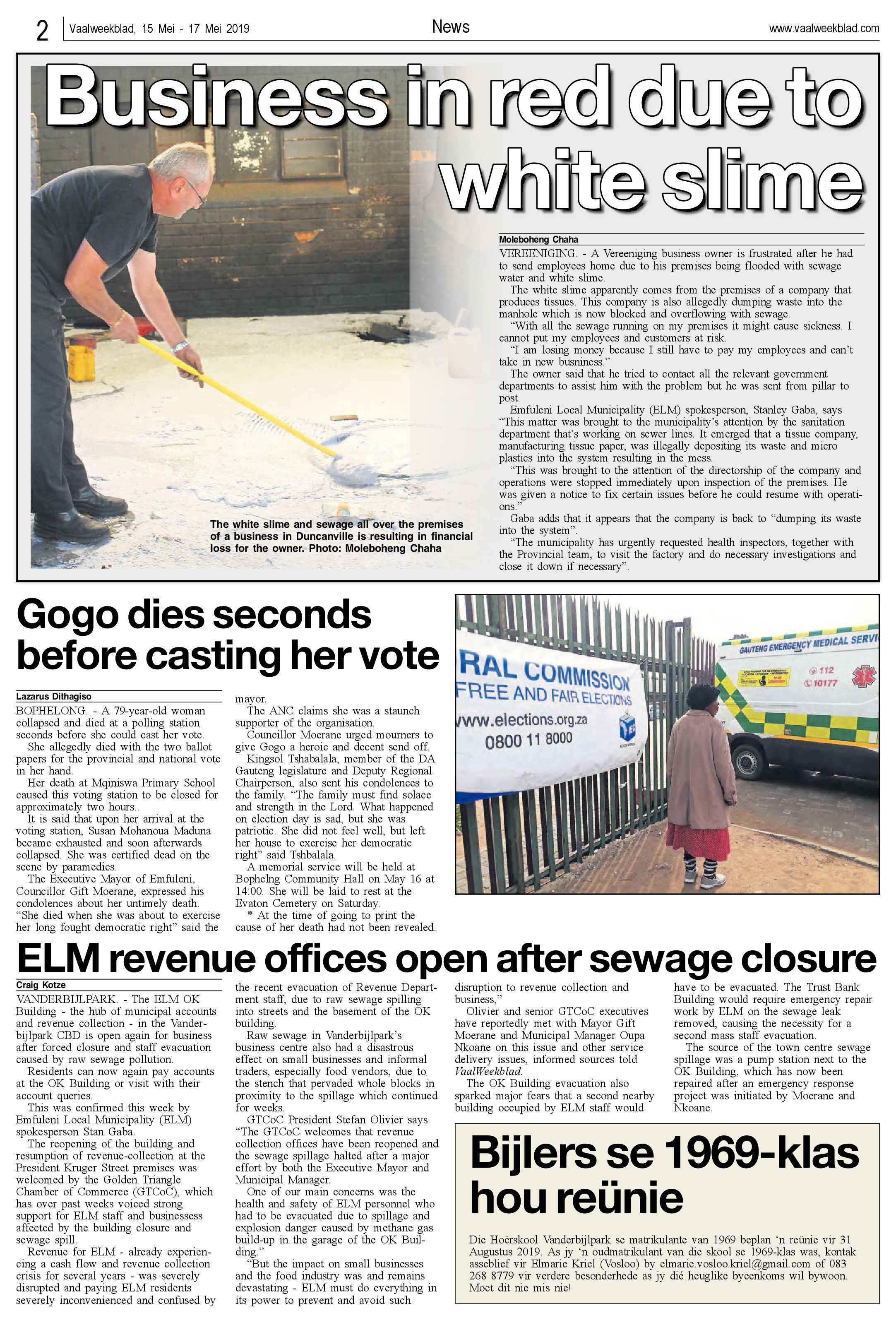 Vaalweekblad 15 – 17 Mei 2019 page 2