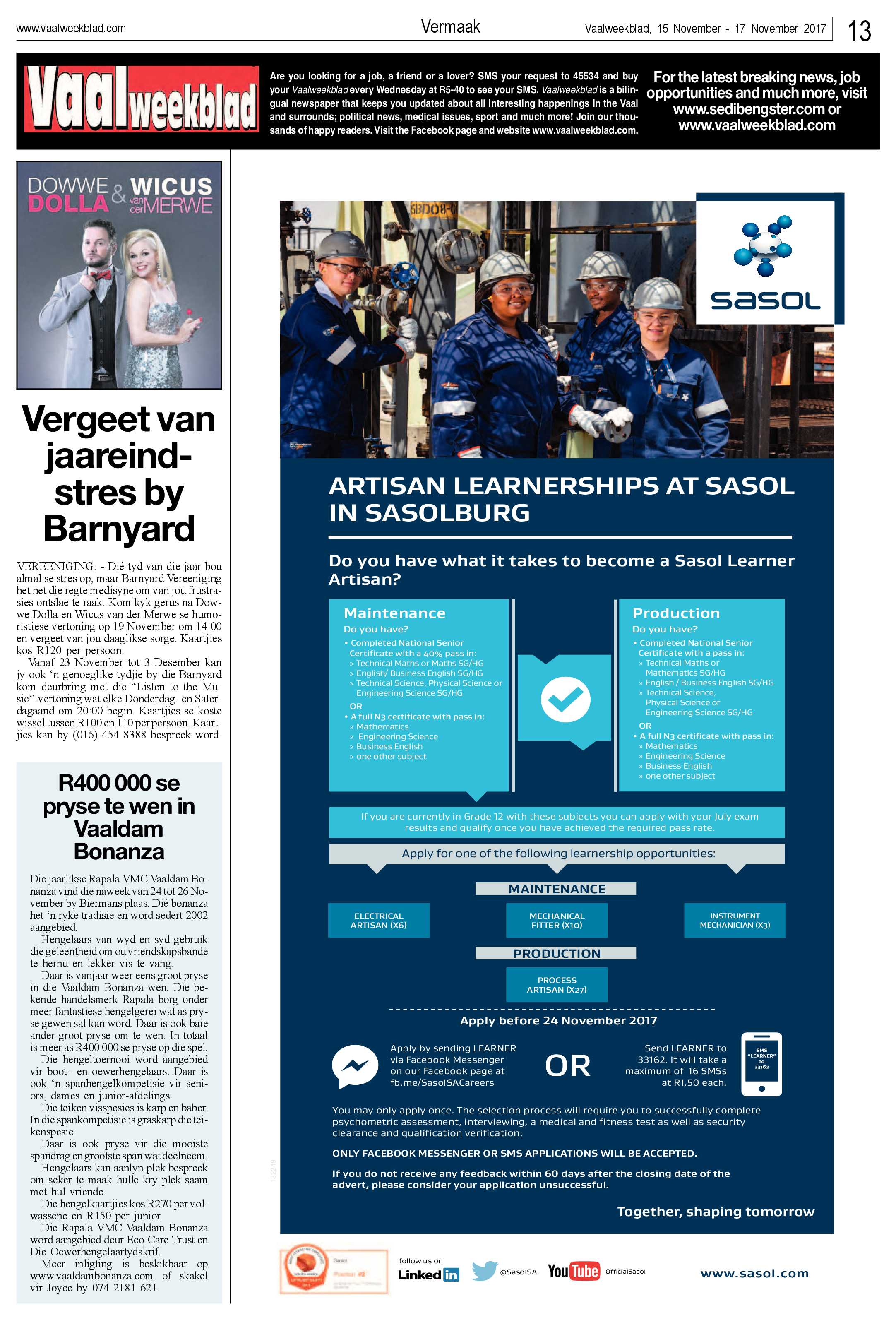 Vaalweekblad 15 – 17 November 2017 page 13