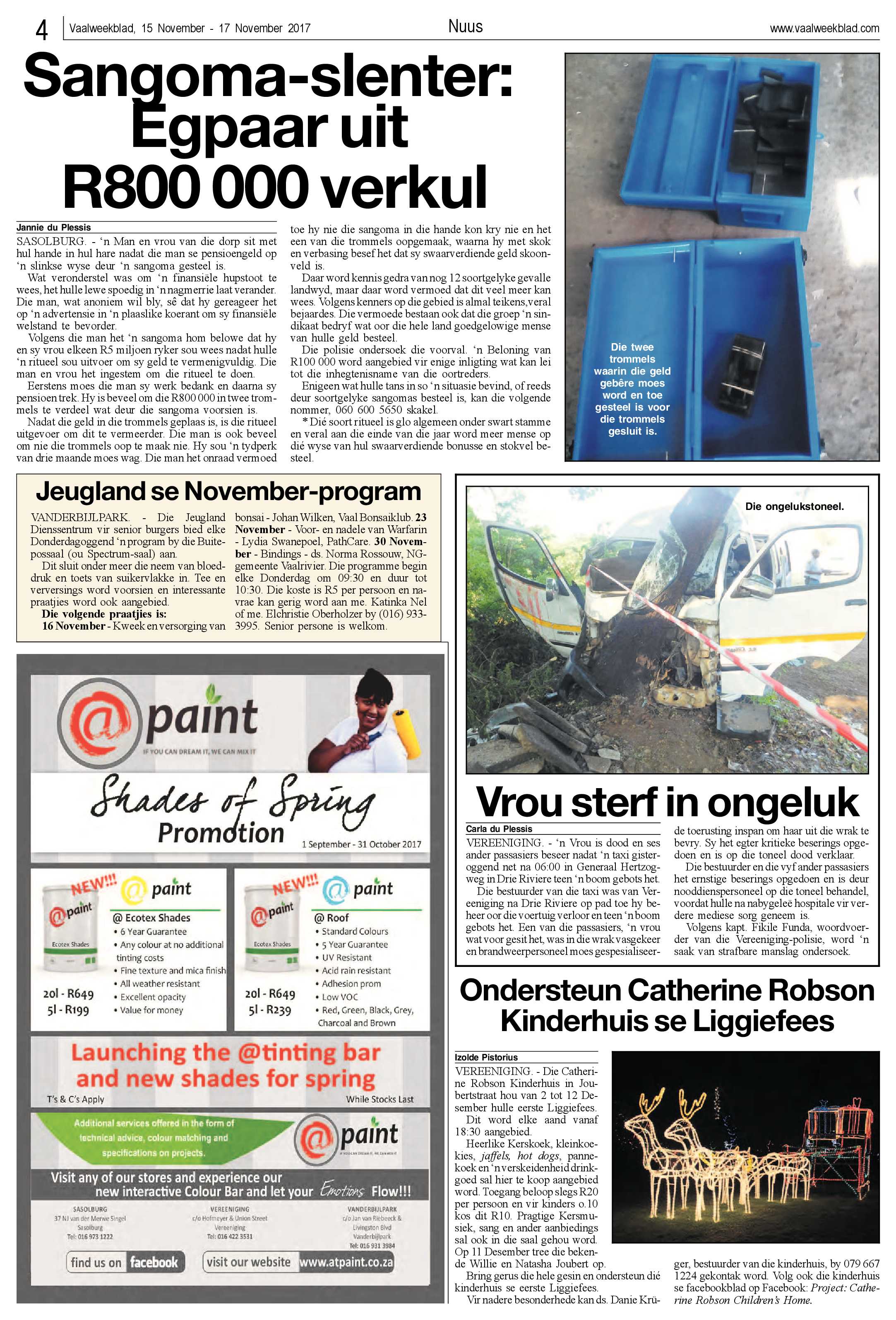 Vaalweekblad 15 – 17 November 2017 page 4