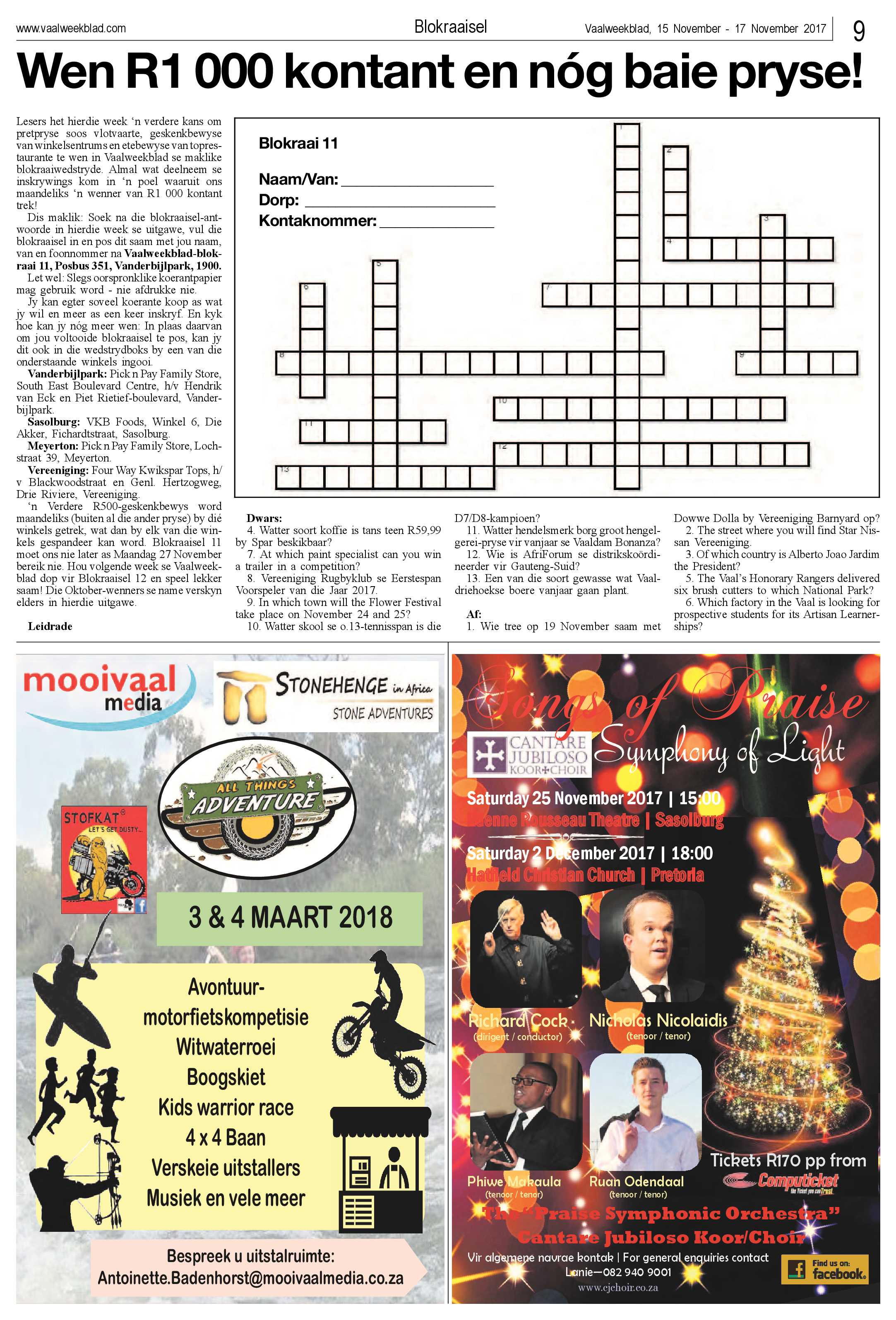 Vaalweekblad 15 – 17 November 2017 page 9